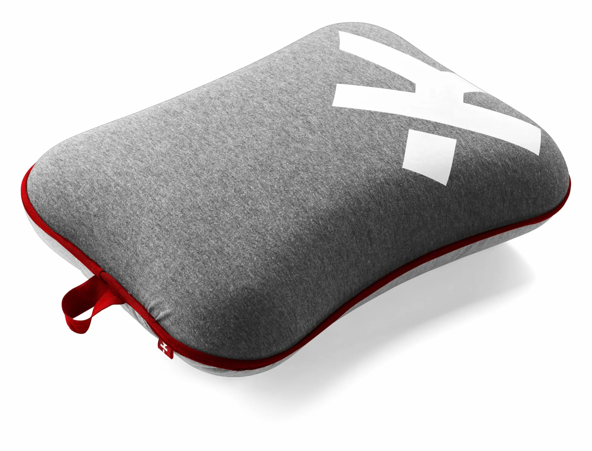 SKROSS - Almohada de Viaje - Almohada de Viaje Ultra cómoda en Espuma de Memoria 100% PU - Lining Lavable - Máquina de Tren de Uso del Aire - Color Gris