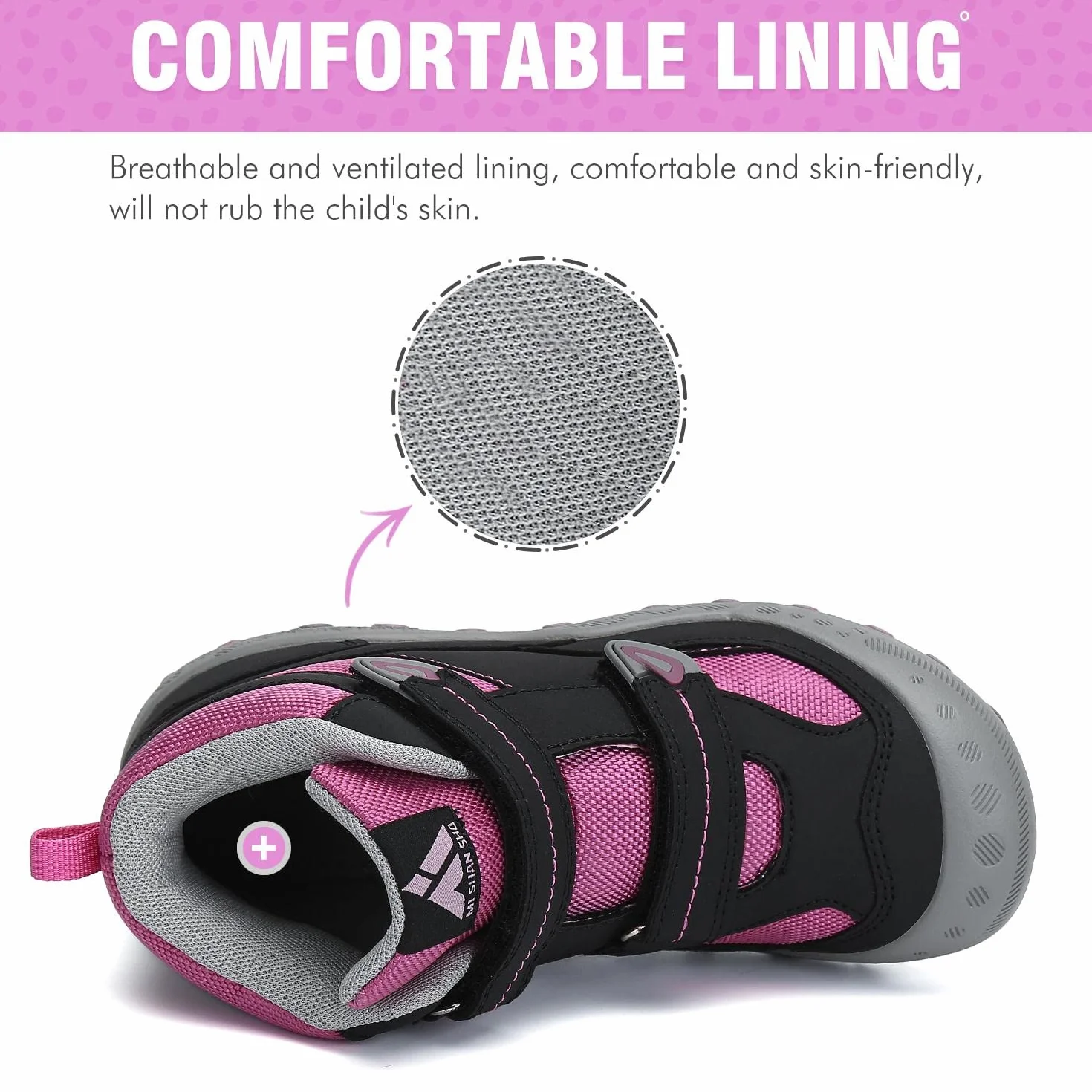 Mishansha Botas de Senderismo Niño Niña Antideslizante Ligero Zapatillas de Montaña 37 EU