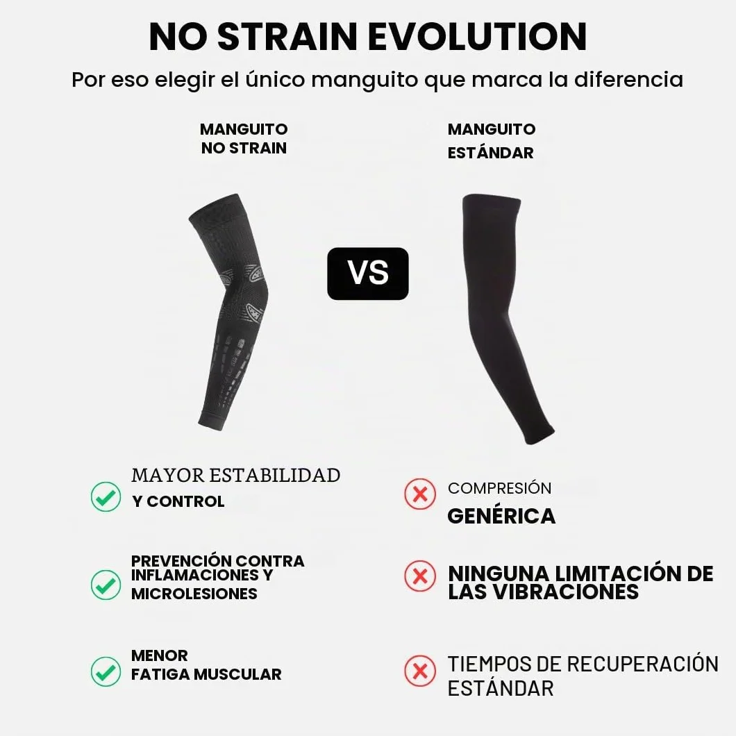 FLOKY Manguito No Strain Evolution Multideporte Compresión Negro XXL