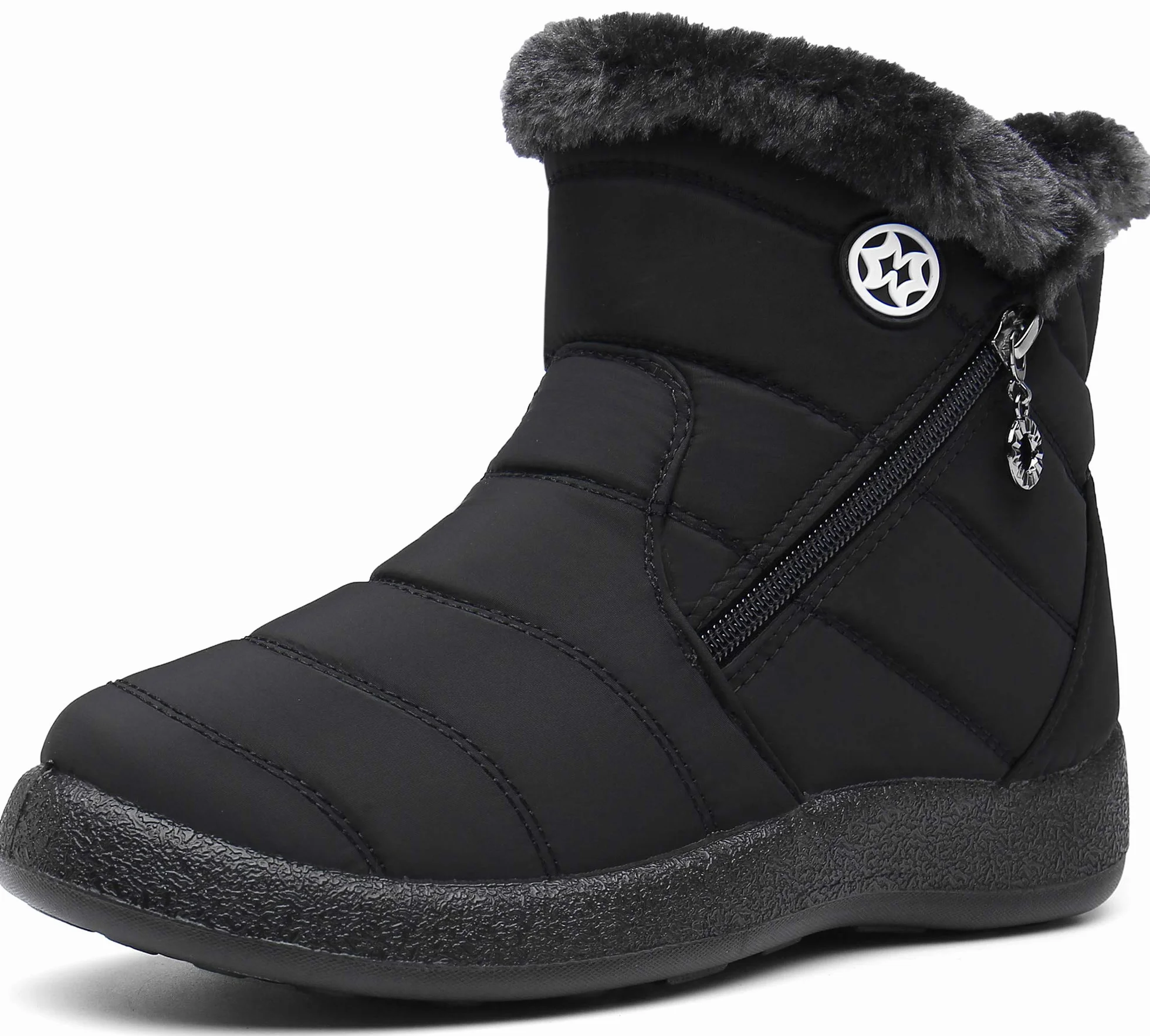 Gaatpot Botas de Invierno para Mujer Forradas con Pelo Antideslizantes