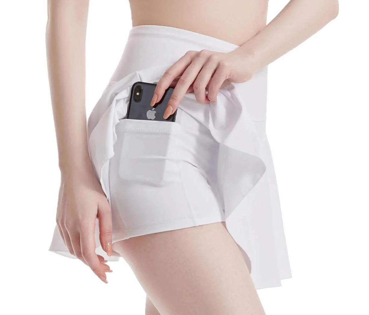 Mujer Falda Deportiva 2 en 1 Leggings con Falda Para Correr Golf Entrenamiento