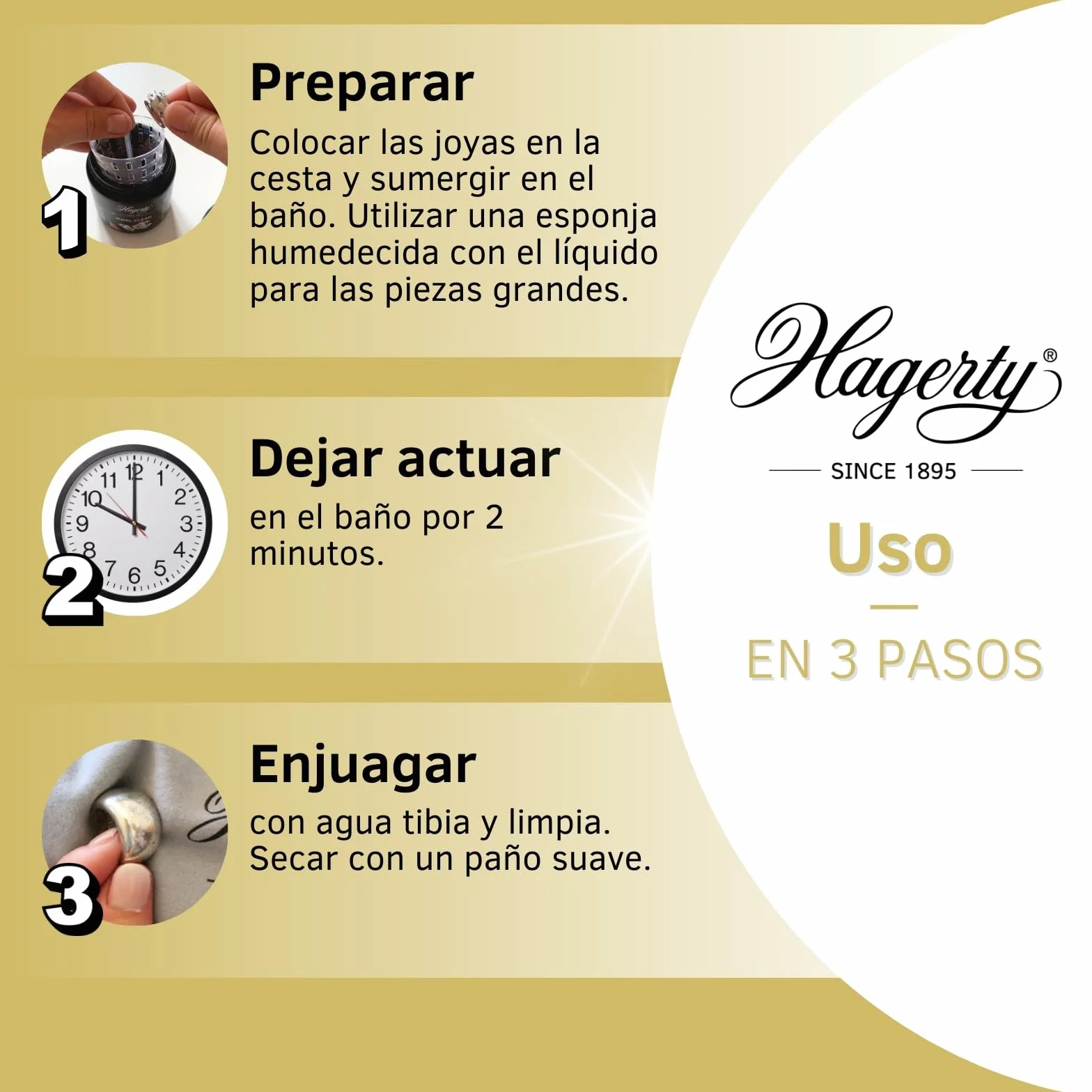Hagerty Silver Clean Baño de Inmersión Limpia Plata 170 ml con Cesta