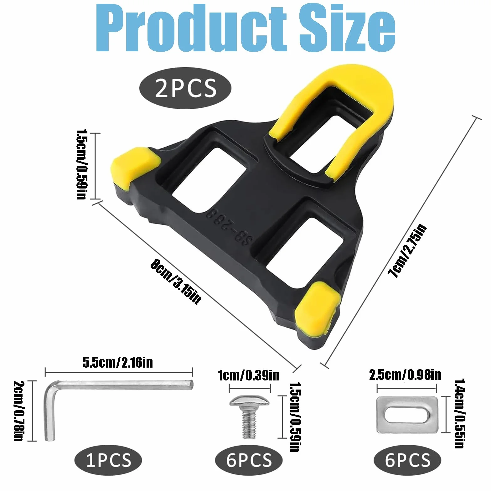 Calas de Bicicleta de Carretera SPD-SL 2 PCS Antideslizantes Compatibles