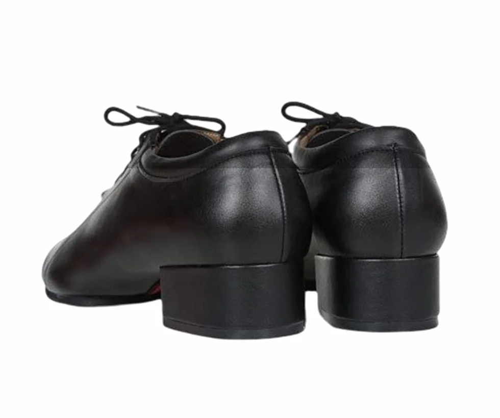 Zapatos de Baile de Salón para Hombre de Cuero con Tacón de Encaje 3cm 4,5cm Salsa Latina