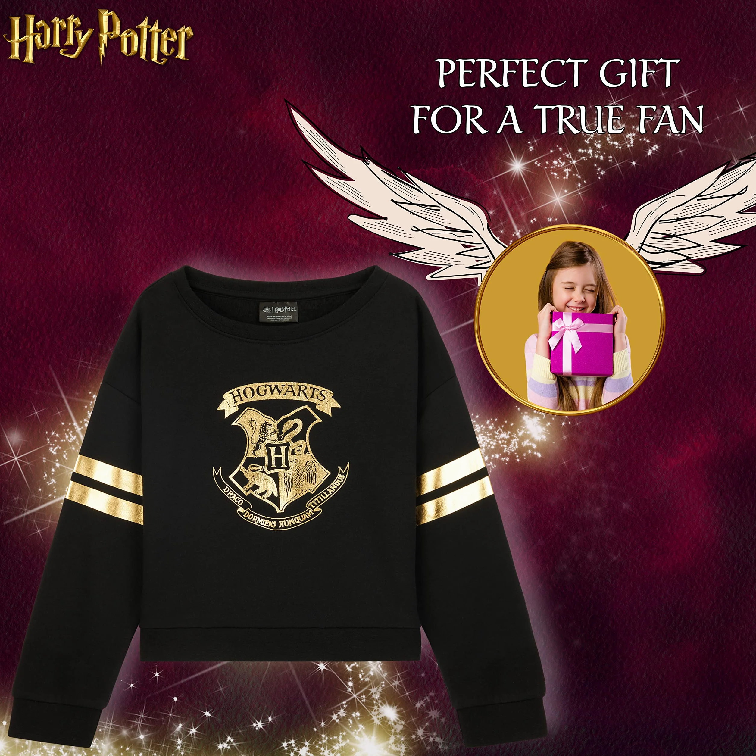 Sudadera Harry Potter Cuello Redondo Niña Regalos