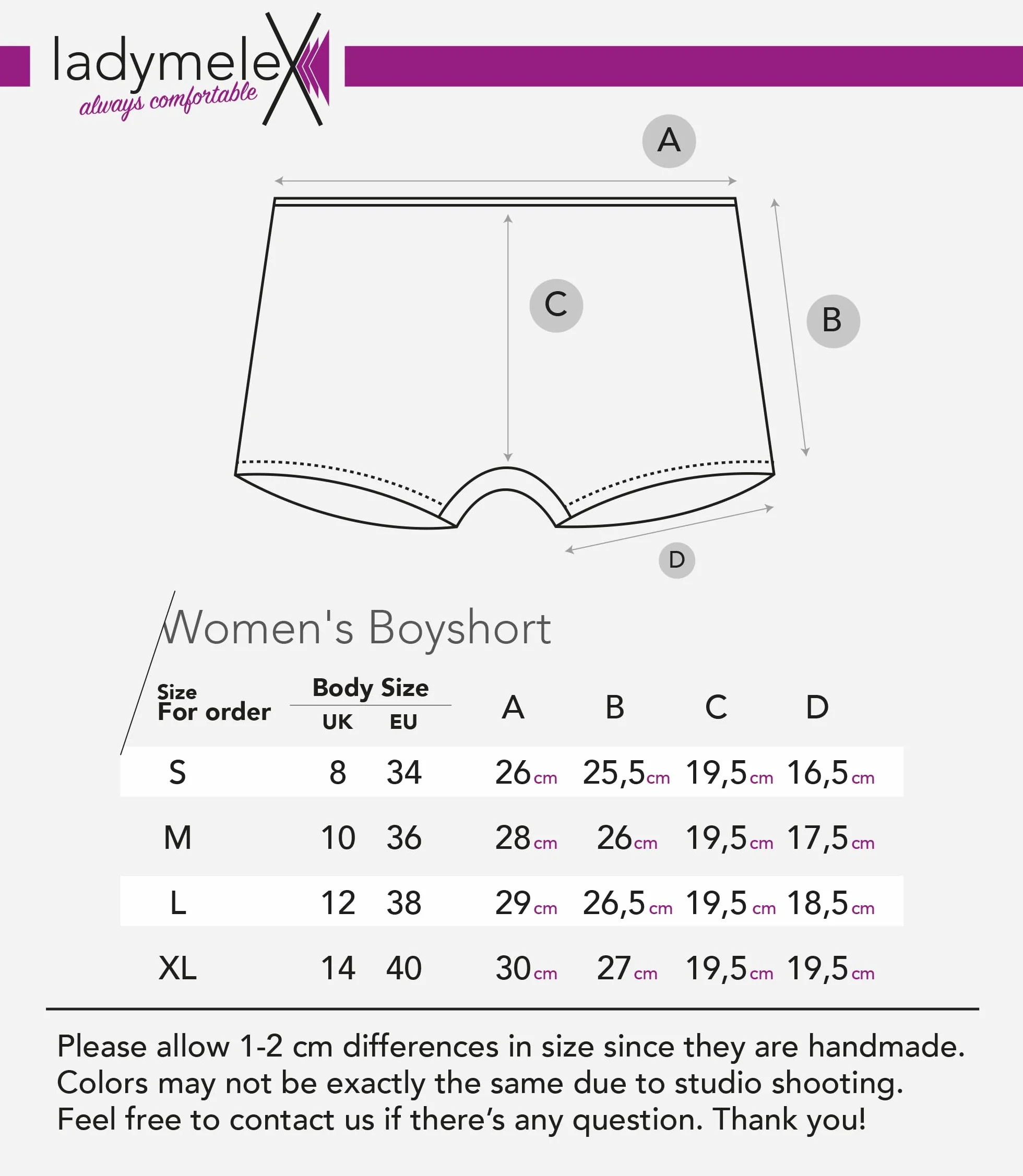 Calzoncillos bóxer de Seguridad algodón para Mujer Paquete de 4