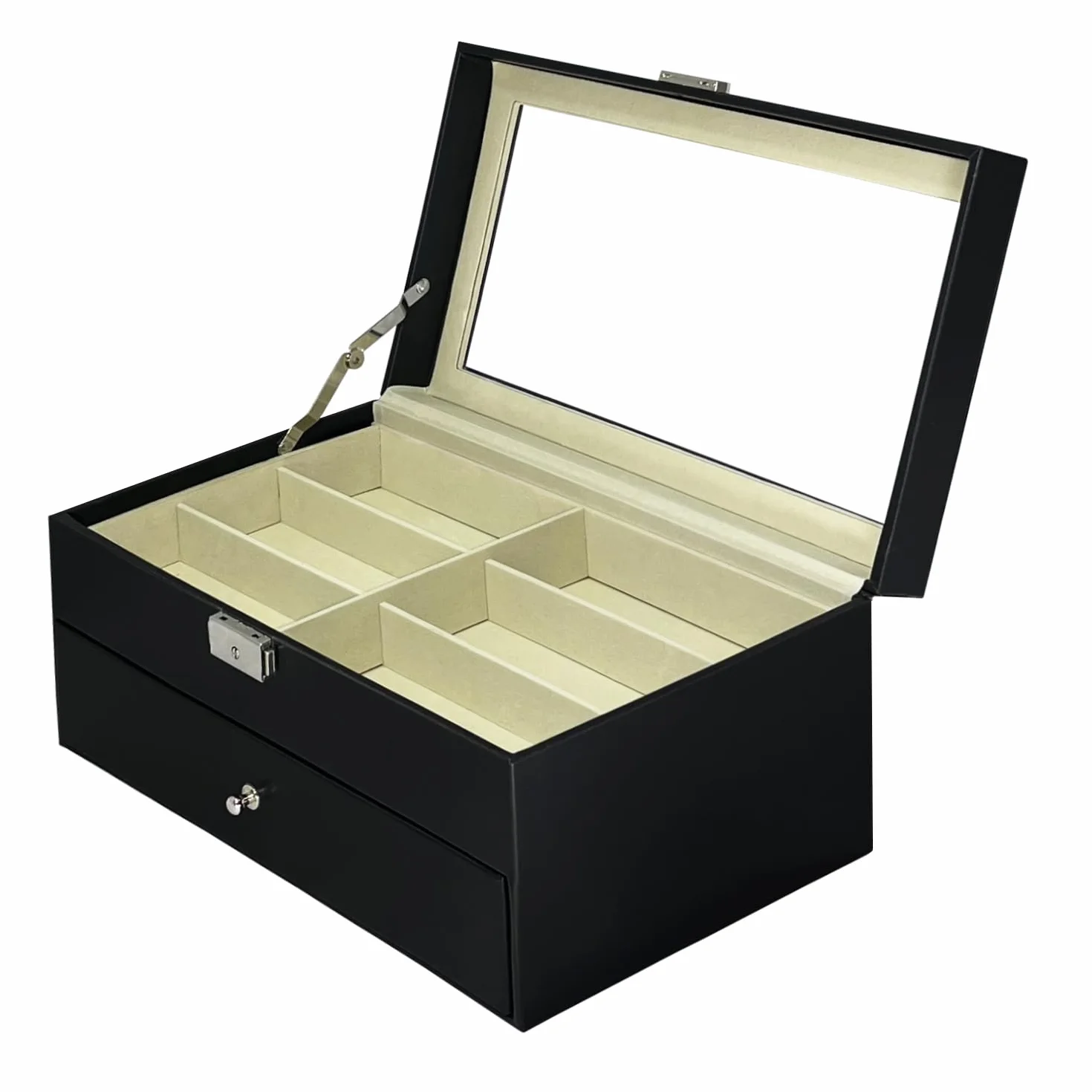 MR Maestro Relojero Vitrina para Gafas Organizador de Joyas Estuche Almacenamiento 12 Gafas de Sol