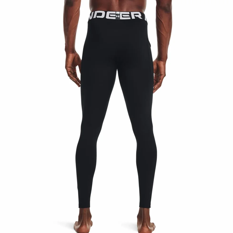 Under Armour Mallas Deportivas Térmicas Hombre Leggings Elasticidad 4 Direcciones Antiolor Negro Blanco LG