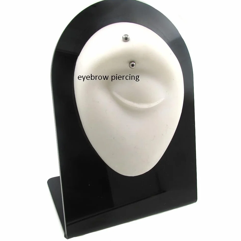 Implante Titanio Curvado Barra Plátano 1.0mm 1.2mm Rook Hélice Frontal Ceja Anillos Vertical Labret Piercing