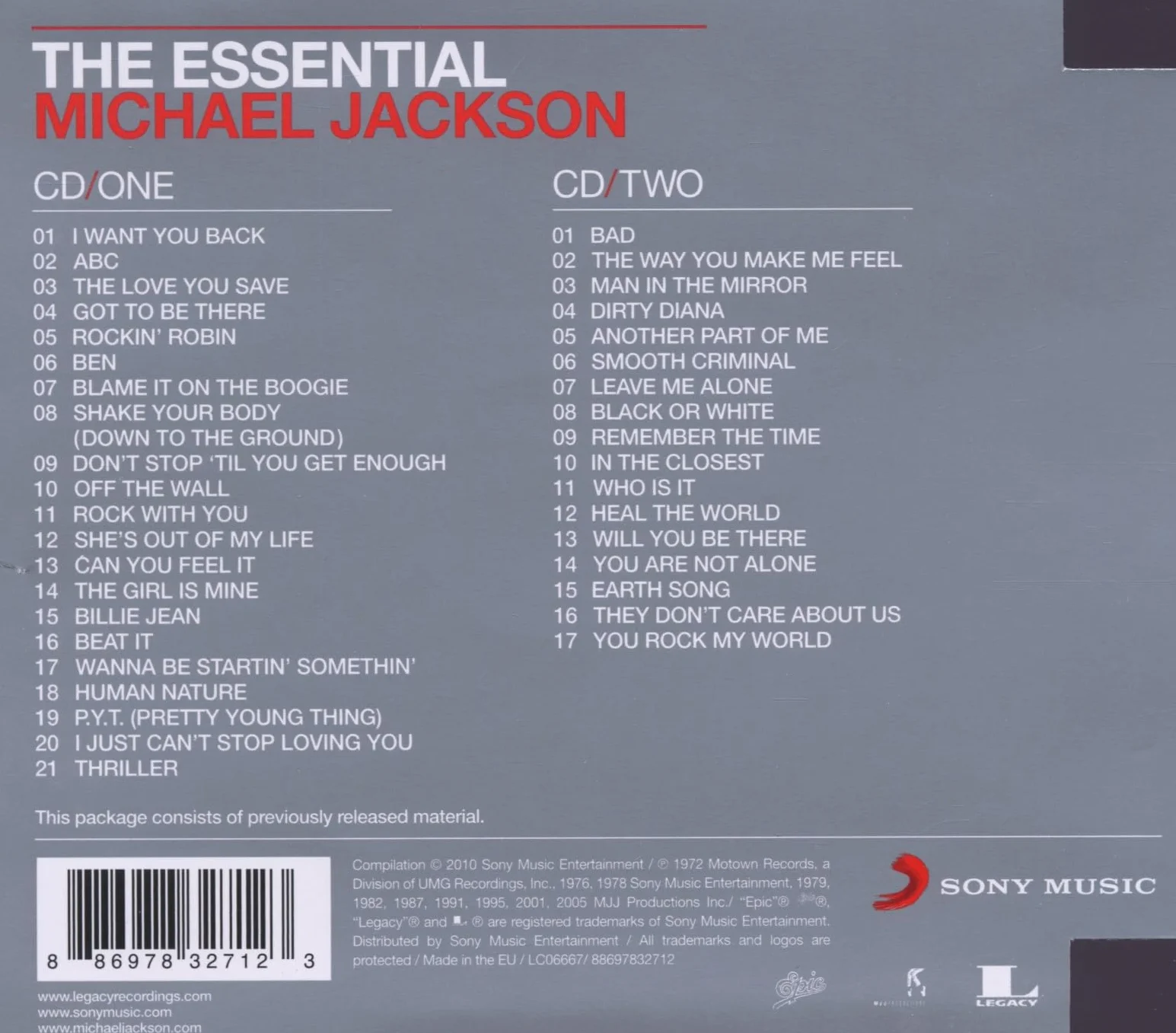 Michael Jackson The Essential