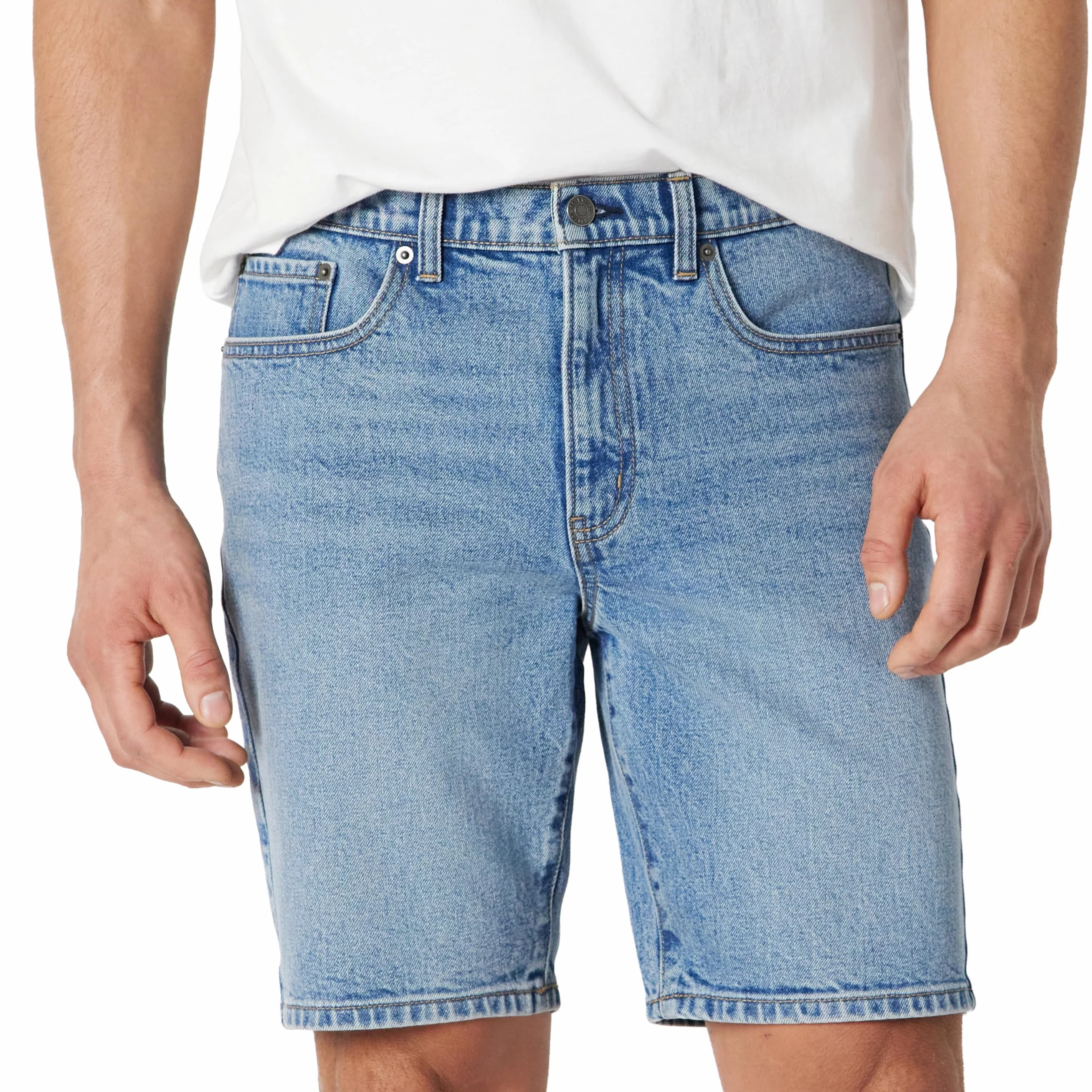 Amazon Essentials Pantalones Cortos Vaqueros Corte Recto 22,9cm Hombre