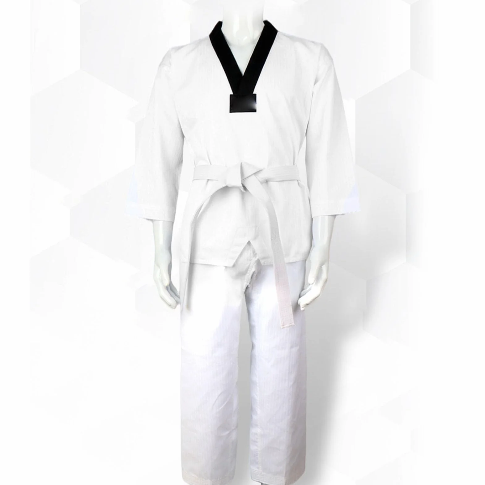 Uniforme de Taekwondo para Niños, Poliéster Algodón, Entrenamiento