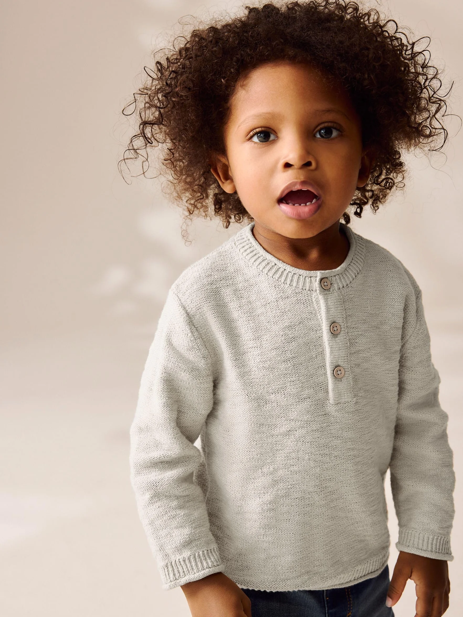 NEXT Niños Jersey Henley de Punto