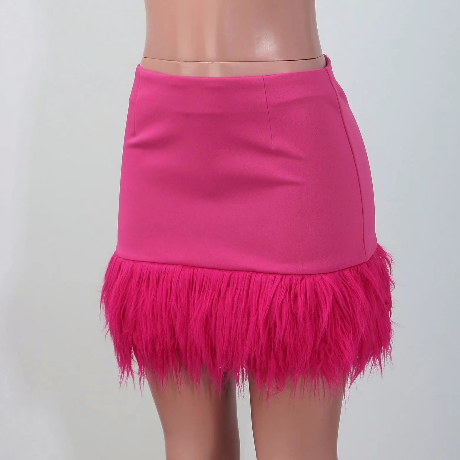 Falda Larga Mujer Verano-Minifalda ceñida al Cuerpo con Pliegues de Cintura Alta para Mujer, Faldas para y Discotecas