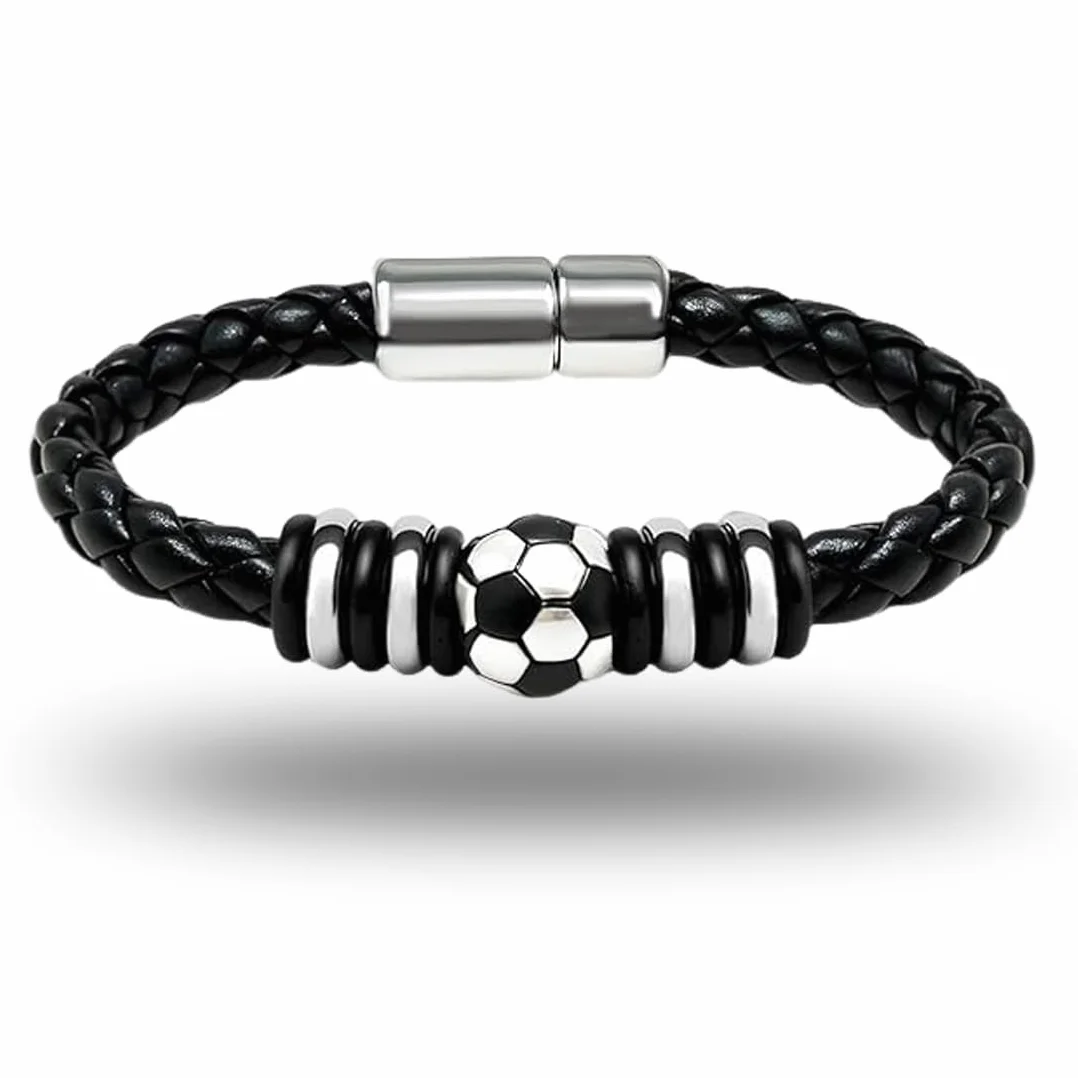 Pulsera de fútbol DWFEYOI para niño, regalo de cumpleaños Navidad 8-14 años