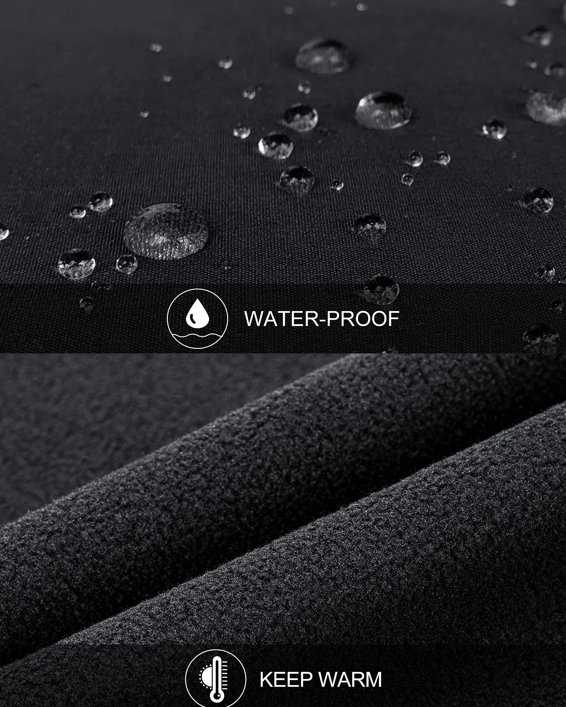 Chaqueta de chaleco softshell para hombre impermeable a prueba de viento 33,000ft