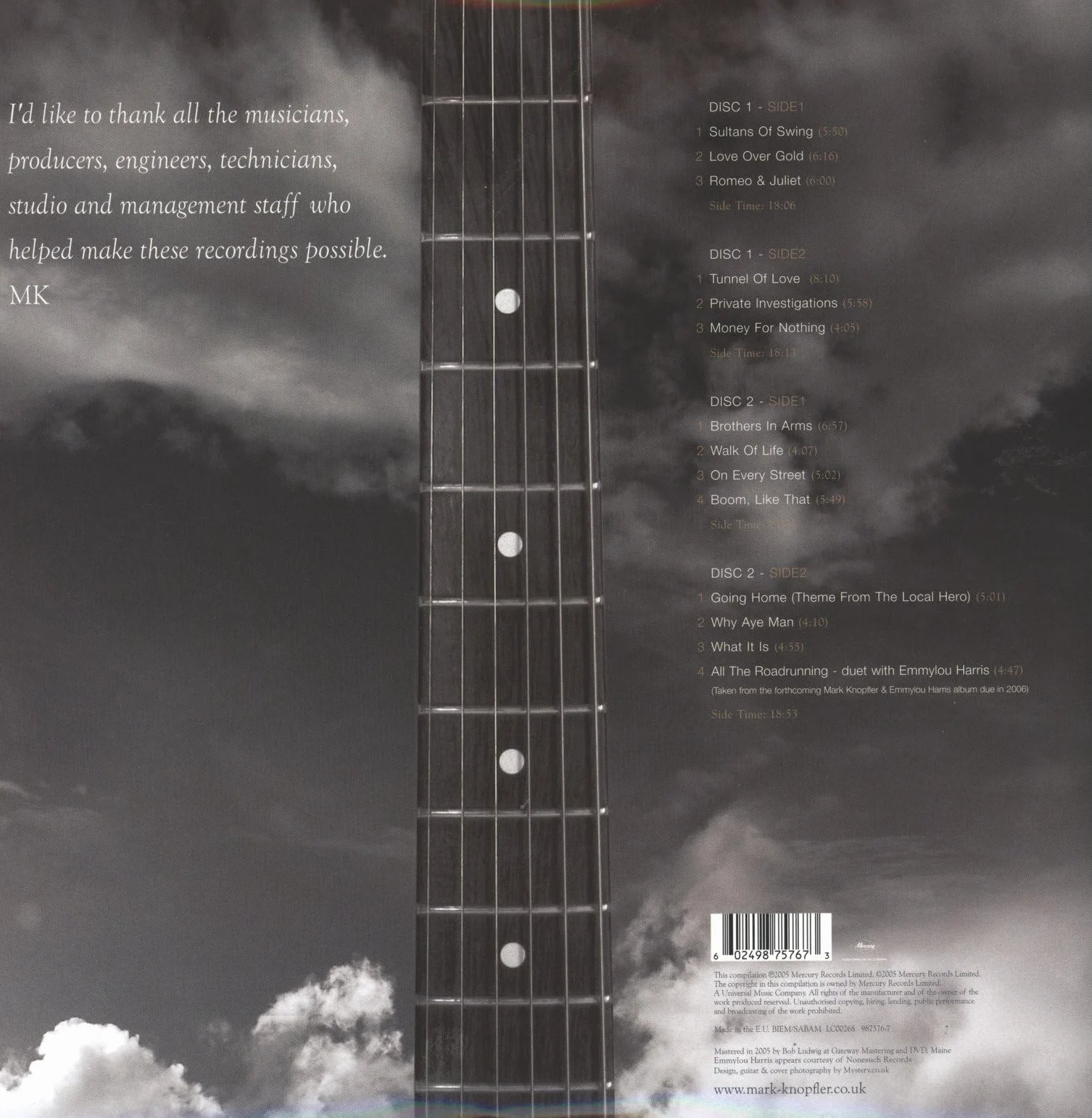 Dire Straits Mark Knopfler Private Investigations