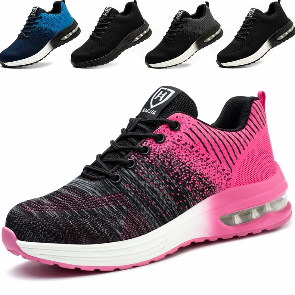Zapatos de Seguridad Hombre Mujer con Punteras de Acero Transpirable Ligero