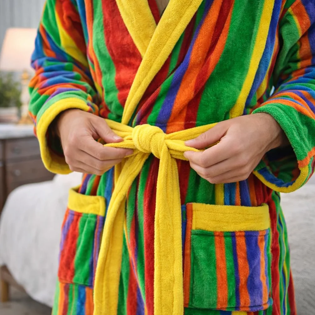 Albornoz Jacquard 100% Algodón 500 g/m² Alta Absorción