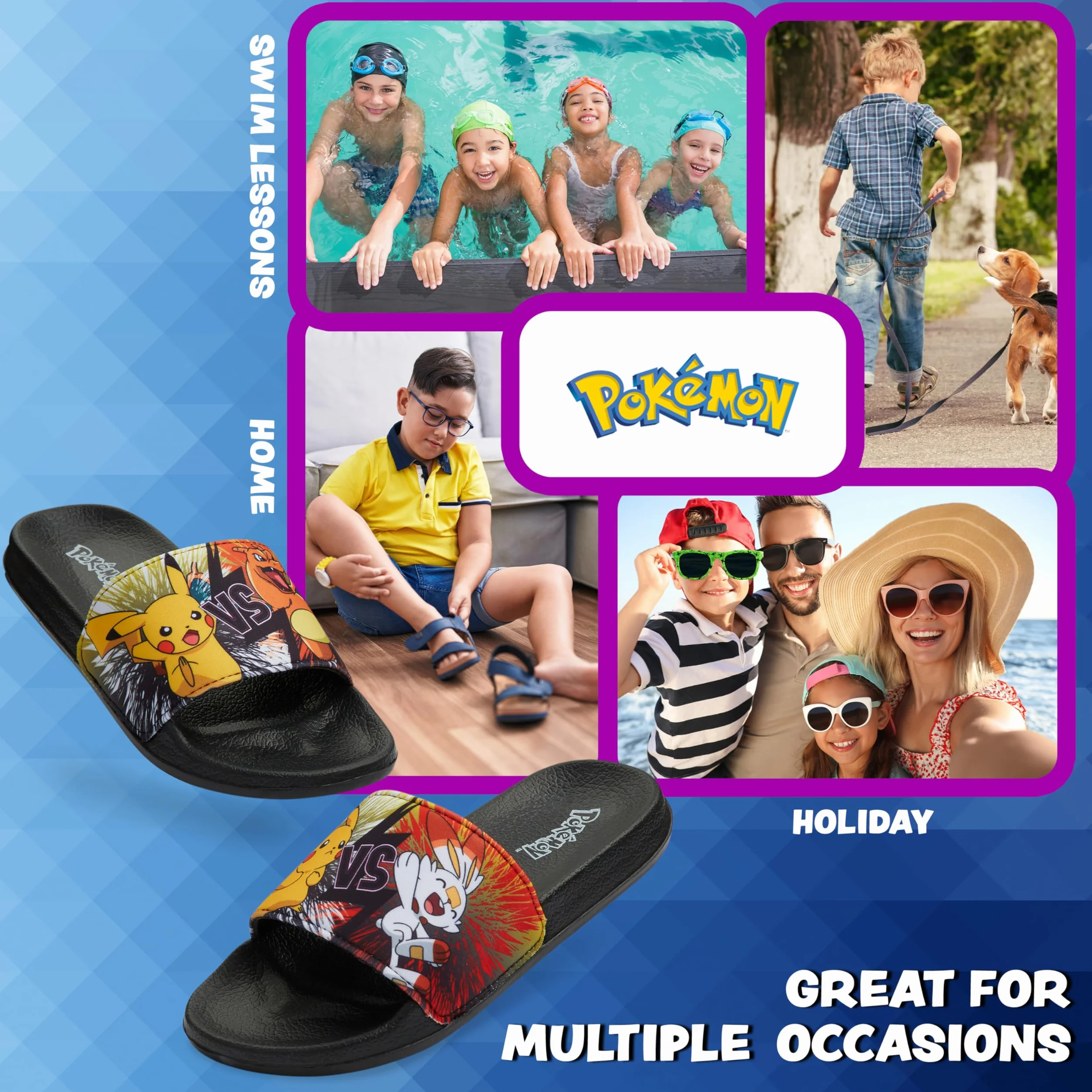 Chanclas Pokémon Niño Talla 30-38 Playa Piscina