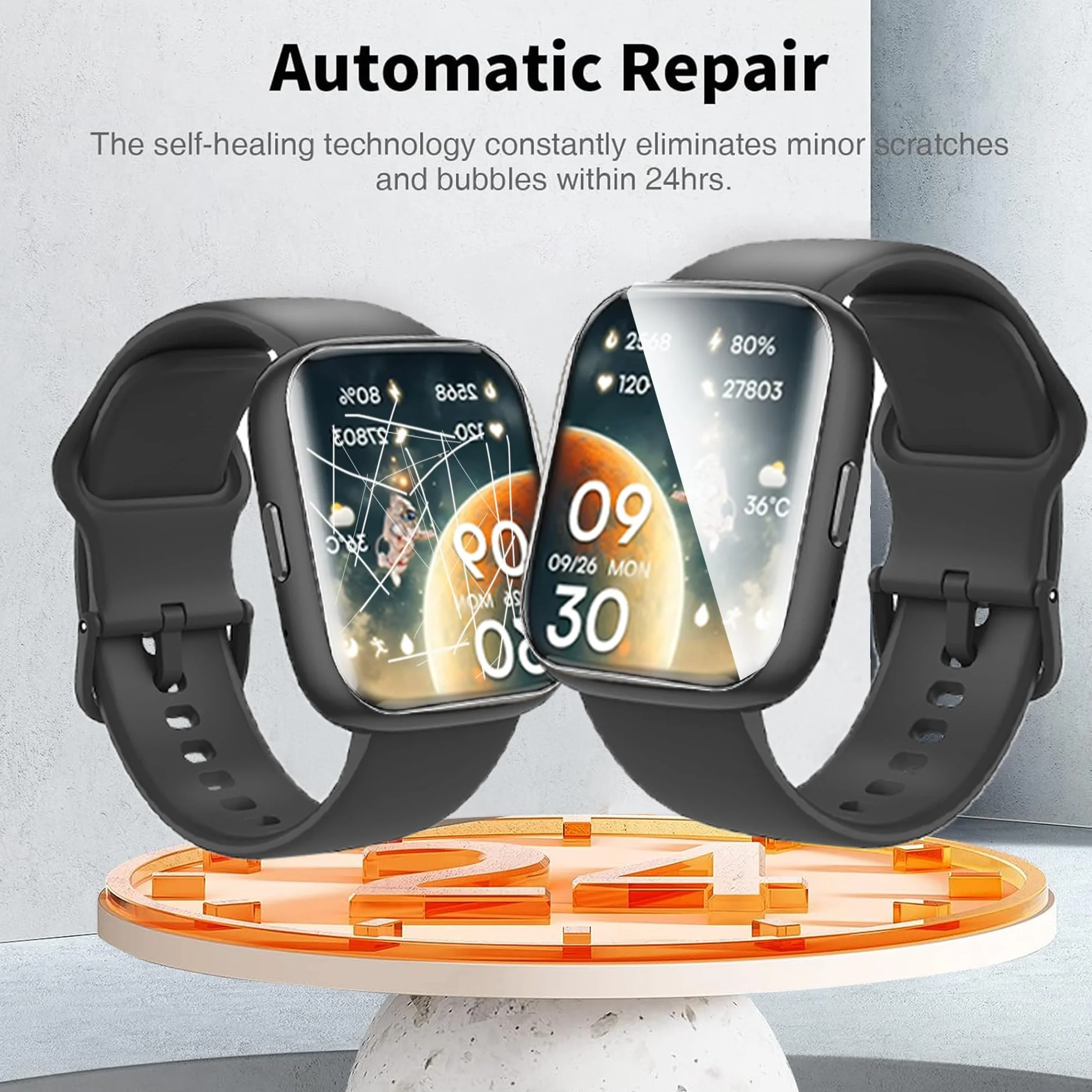 Blueshaweu Protector de pantalla TPU Casio LA680WEA HD transparente flexible 6 unidades