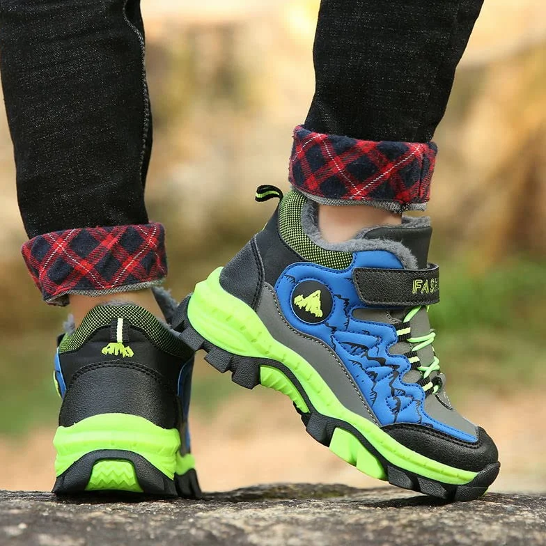 Foryo Botas de Invierno para Niños, Botas de Nieve, Senderismo, Trekking, Cálidas Forradas