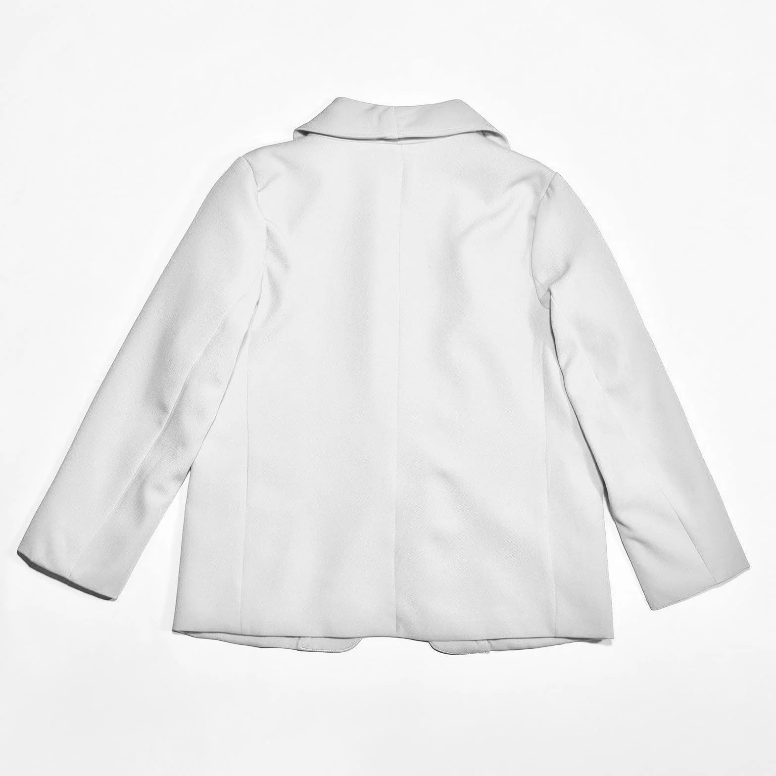 Chaqueta de Traje Formal con Cuello Tipo Chal de Manga Larga para Niñas 6 Años