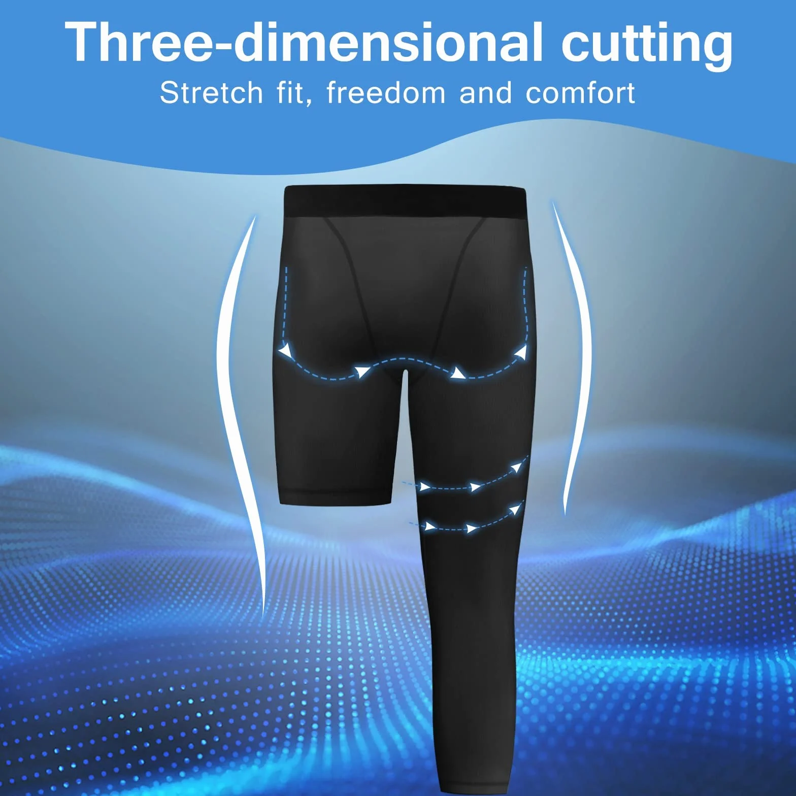 Monopod 2-Pack Niños Pantalones de Compresión 3/4 Leggings para Baloncesto Running Capri Tights