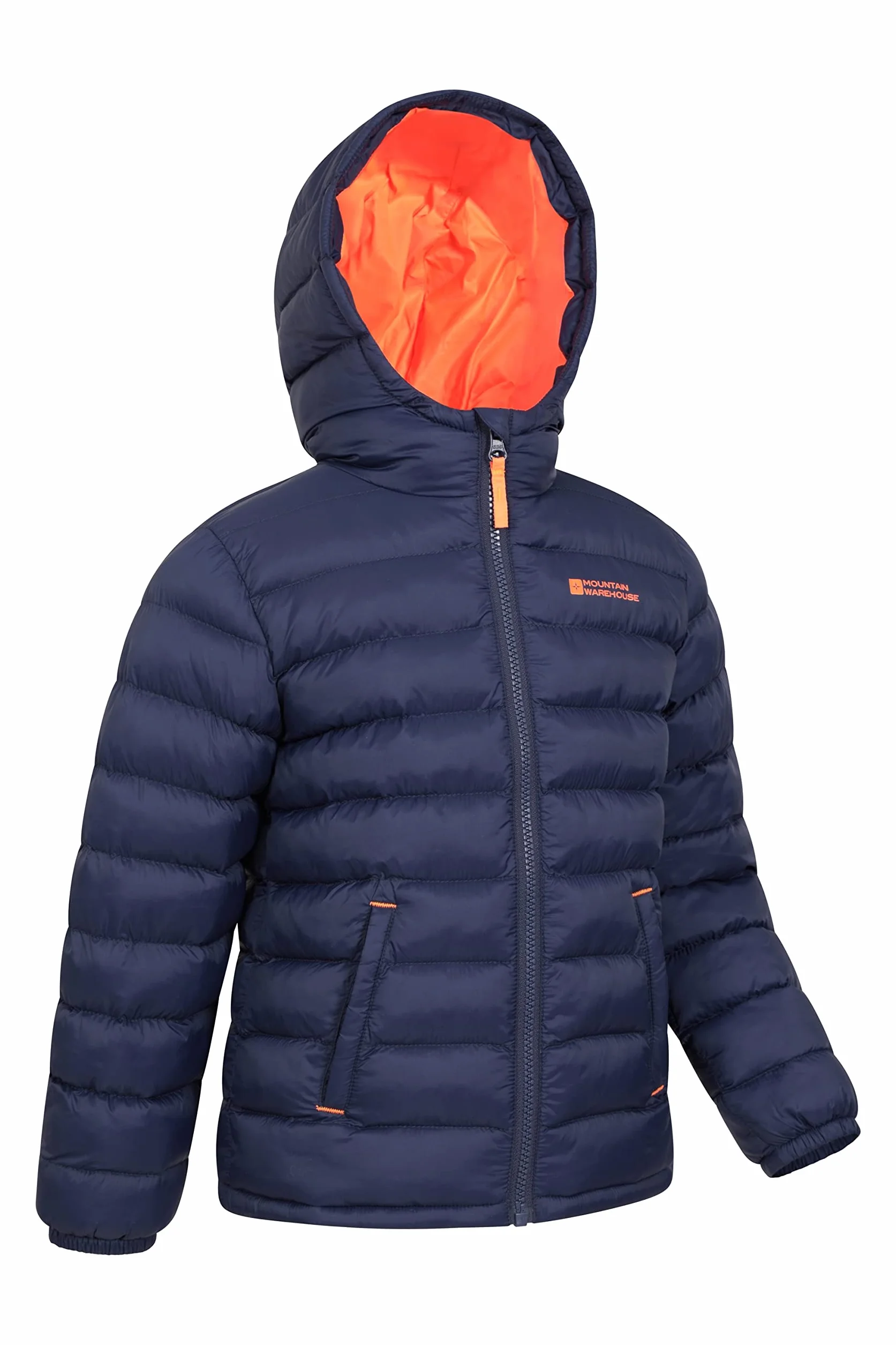 Mountain Warehouse Seasons Chaqueta Acolchada Niño Impermeable Invierno Capucha Microfibra
