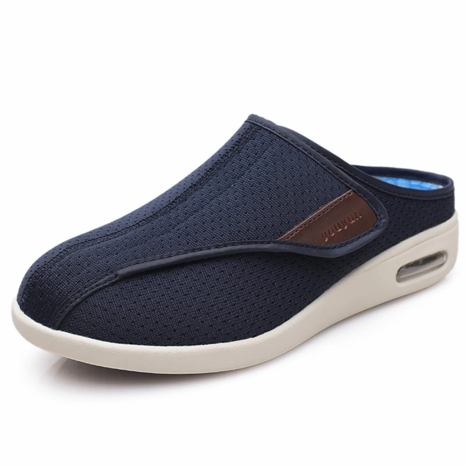 Zapatos para diabéticos para hombres con pies hinchados, pantuflas para mujeres para edema diabético fascitis plantar juanetes artritis pies hinchados