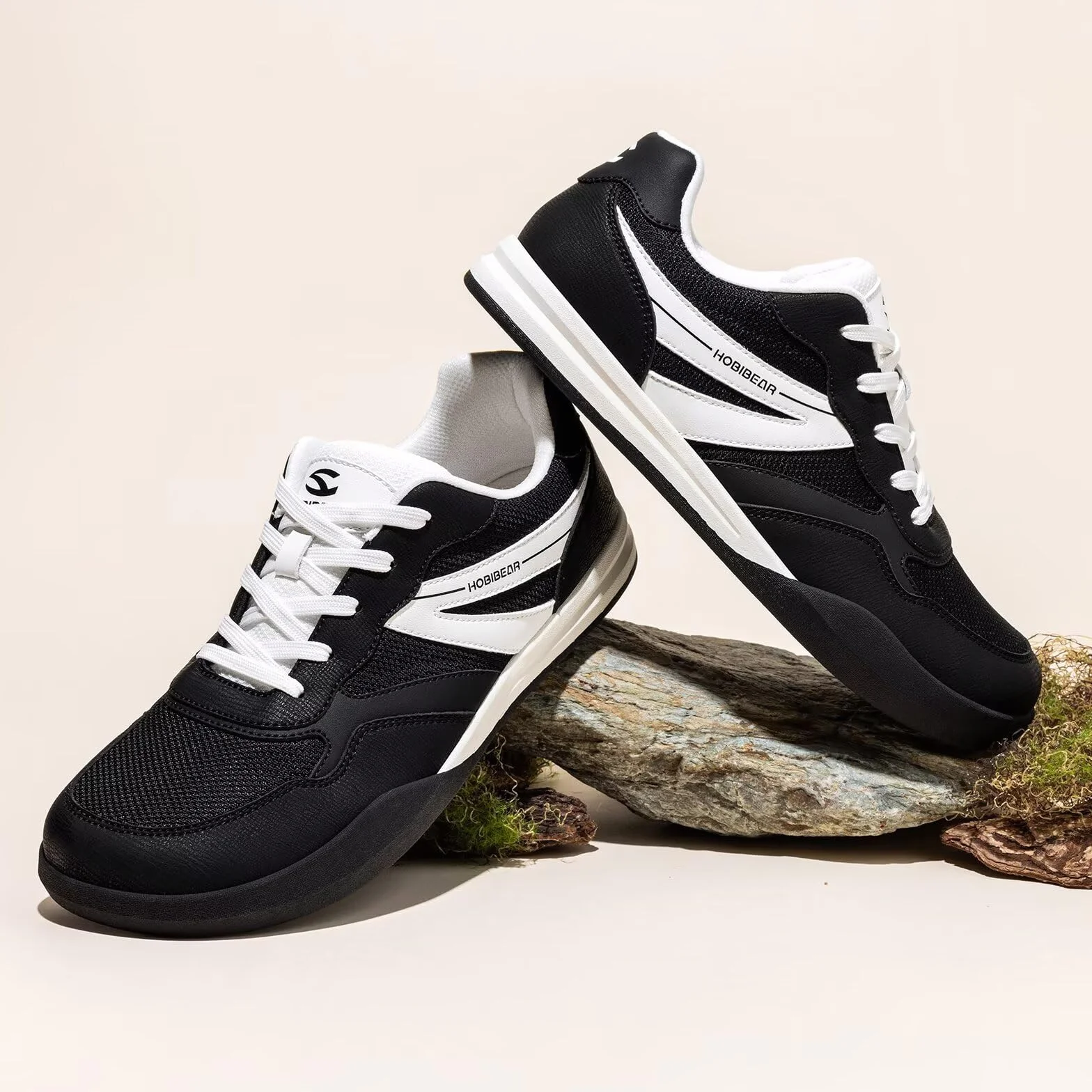 HOBIBEAR Zapatos Barefoot Unisex Caja de Dedos Ancha Sneakers Casuales Ligeros