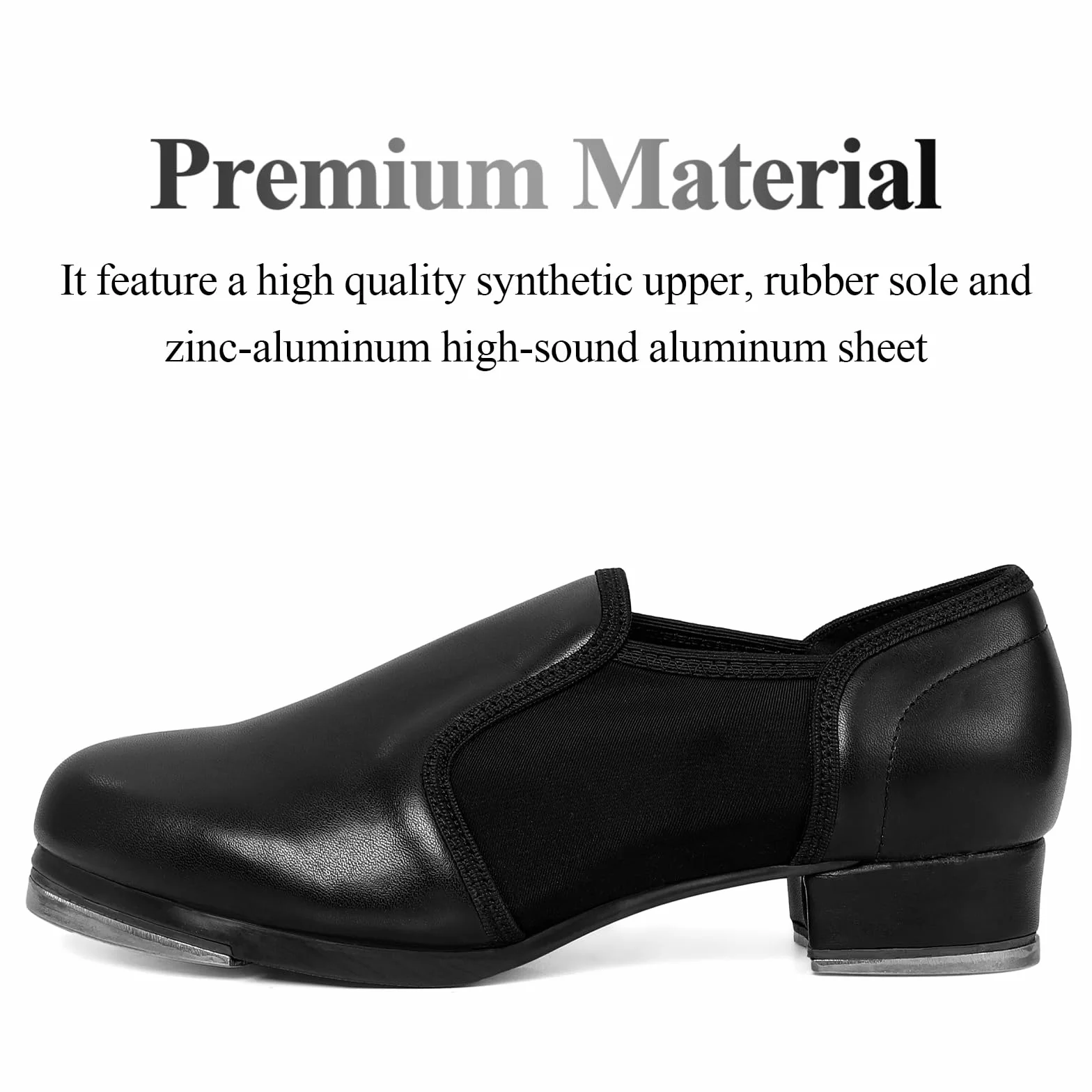 Zapatos de cuero para bailar jazz negros para hombres