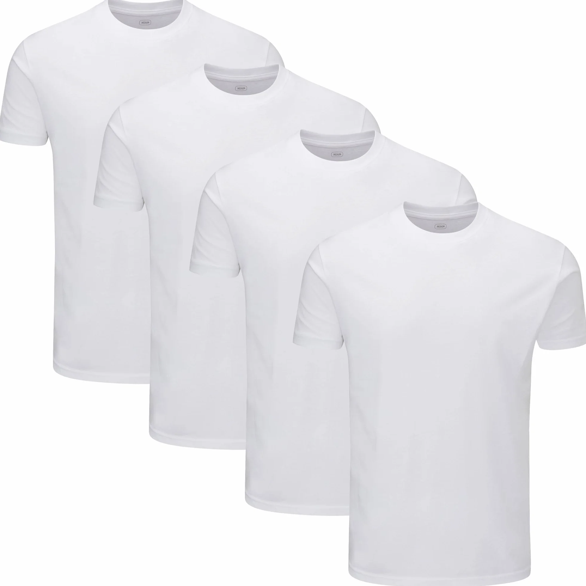 Pack de 4 Camisetas de Cuello Redondo