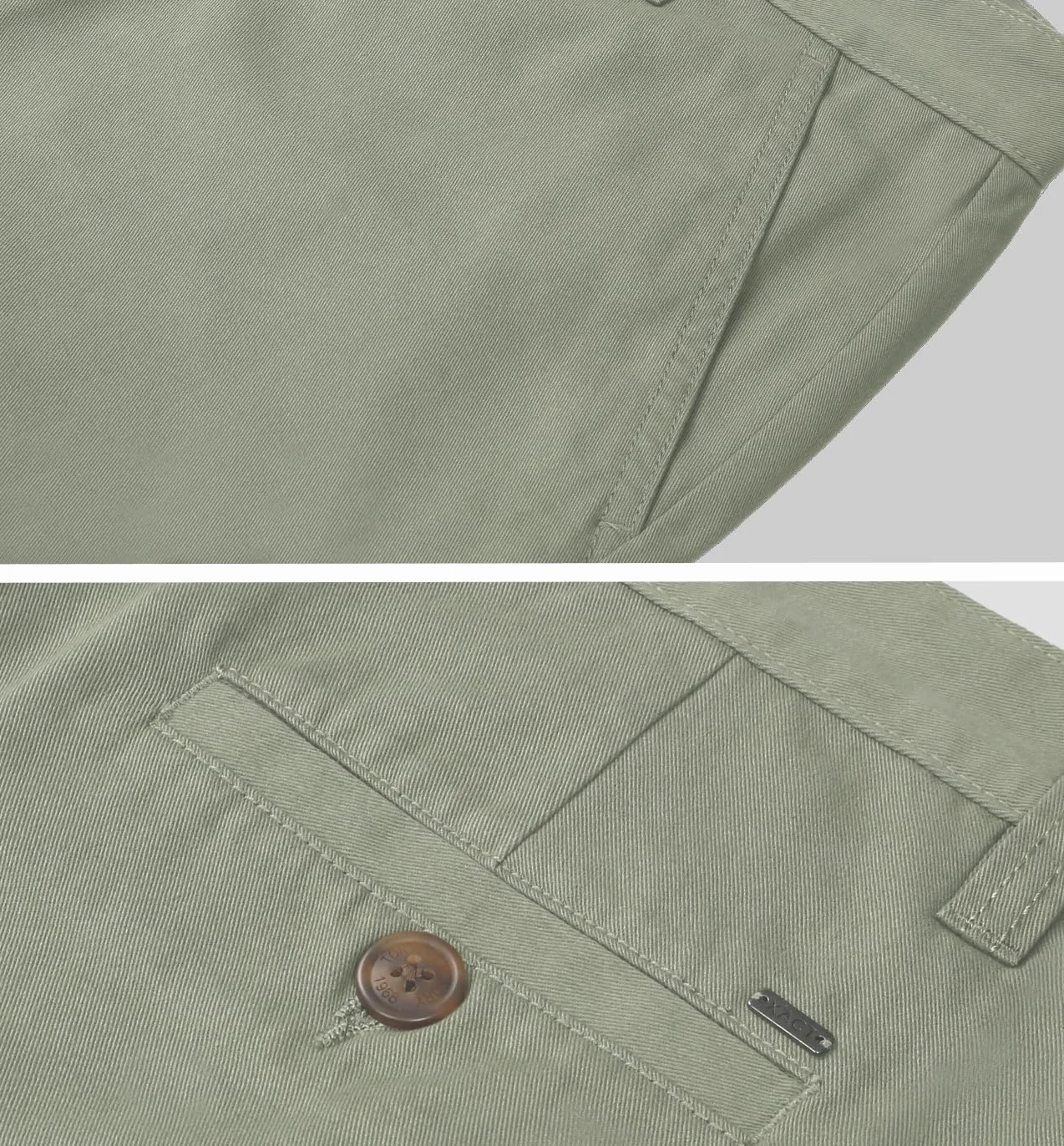 Xact Pantalones Cortos Hombre Chino Bermuda Algodón Regular Fit Elegantes Casual 23 cm
