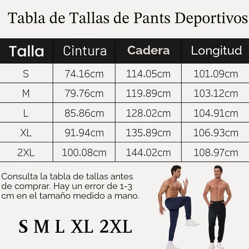 Paquete de 3 pantalones deportivos para hombre con bolsillos con cremallera