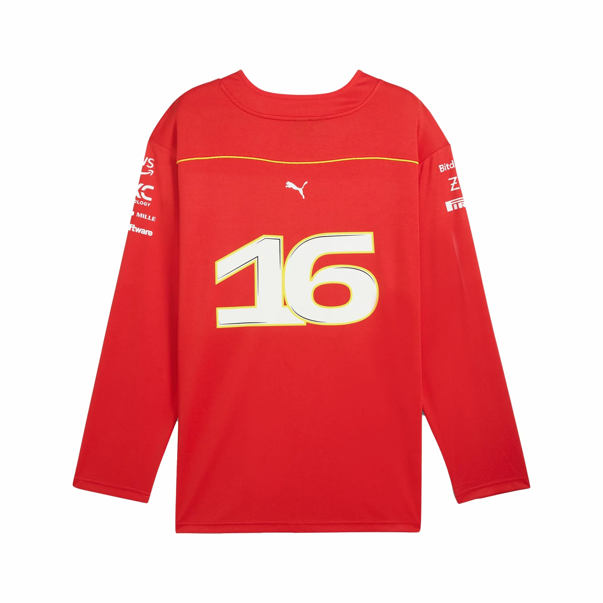 PUMA Scuderia Ferrari Camiseta de Hockey Charles Leclerc Rojo Hombre
