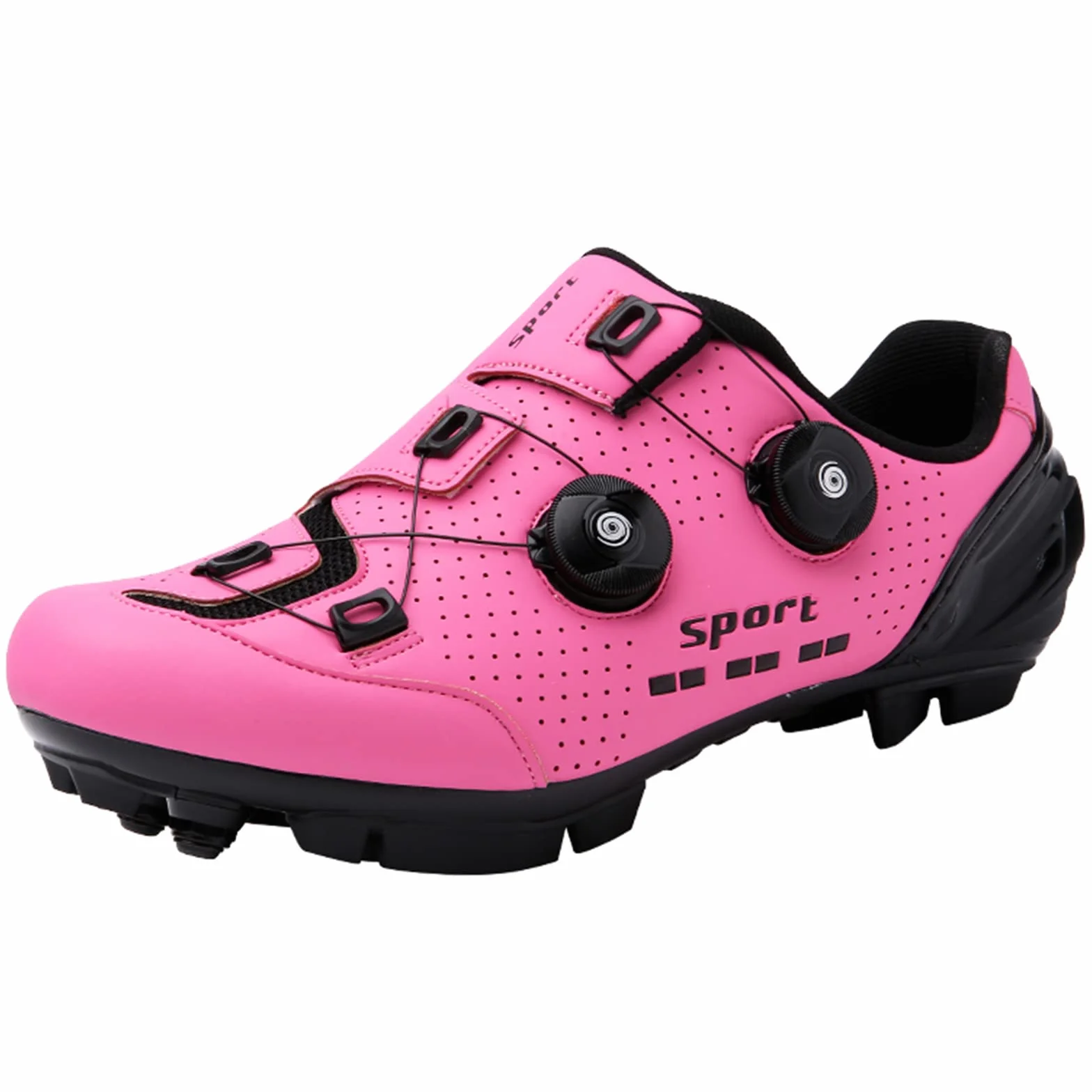 Zapatillas de Ciclismo Mujer Bicicleta Montaña Carretera Compatibles Calas Giratorias Cerradas Ligeras