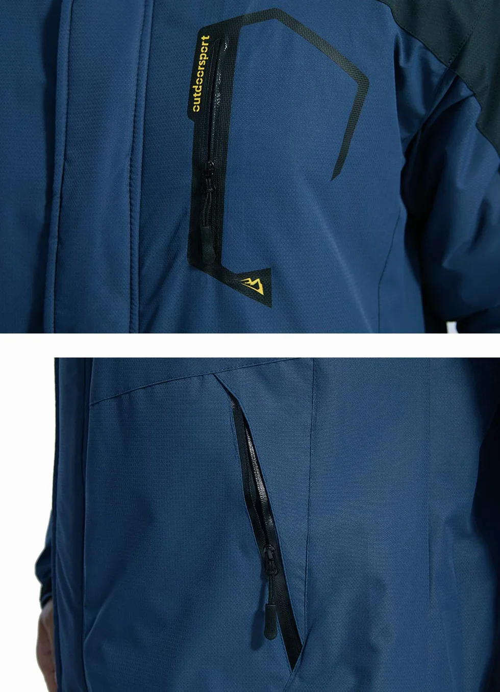 EKLENTSON Abrigo Hombre Invierno Chaqueta Impermeable Cortavientos Esquí Escalada Capucha Cremallera