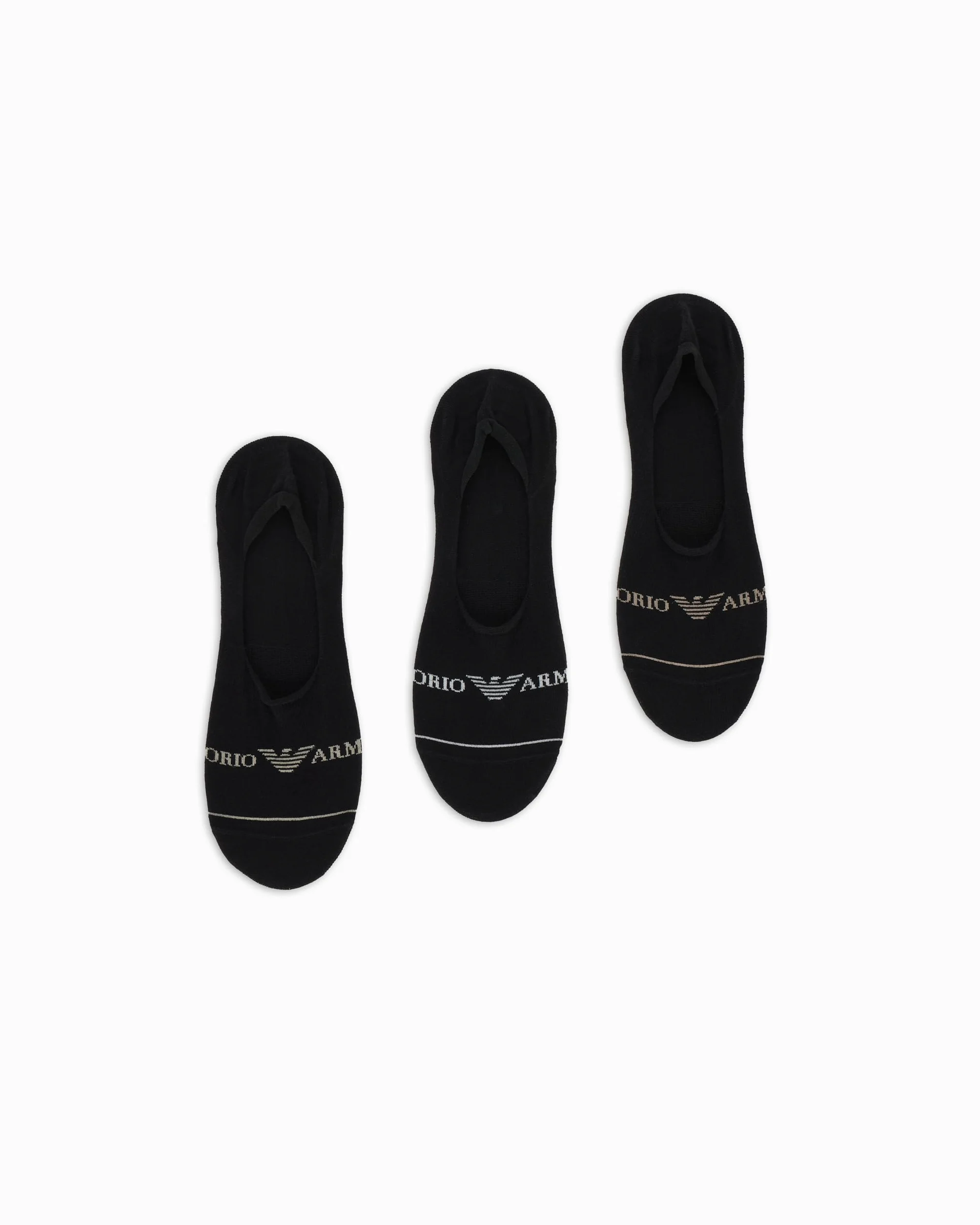 Emporio Armani Men's 3-Pack Invisible Socks