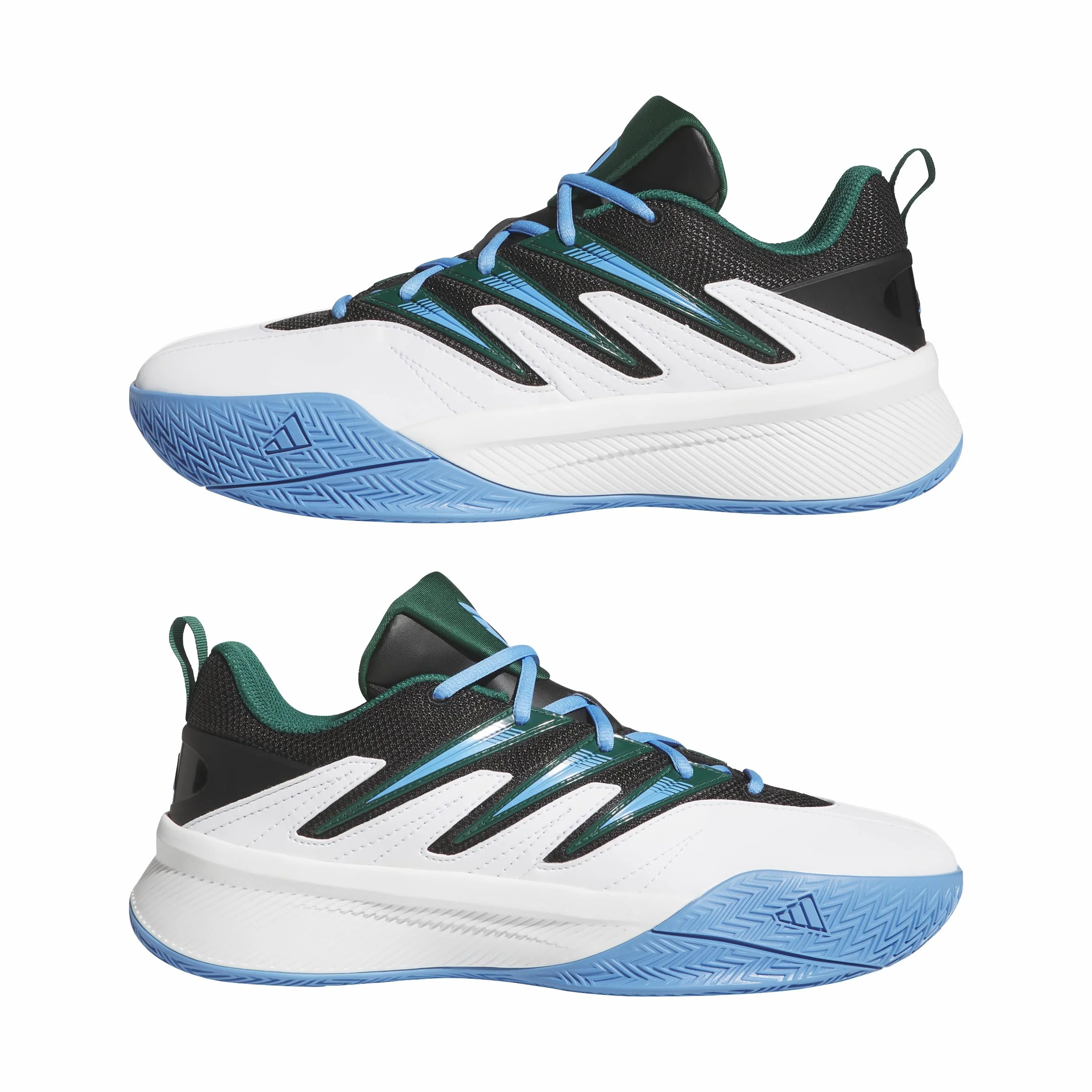 adidas Dame Certified 3 FTWR White Collegiate Green Blue Burst 38 EU