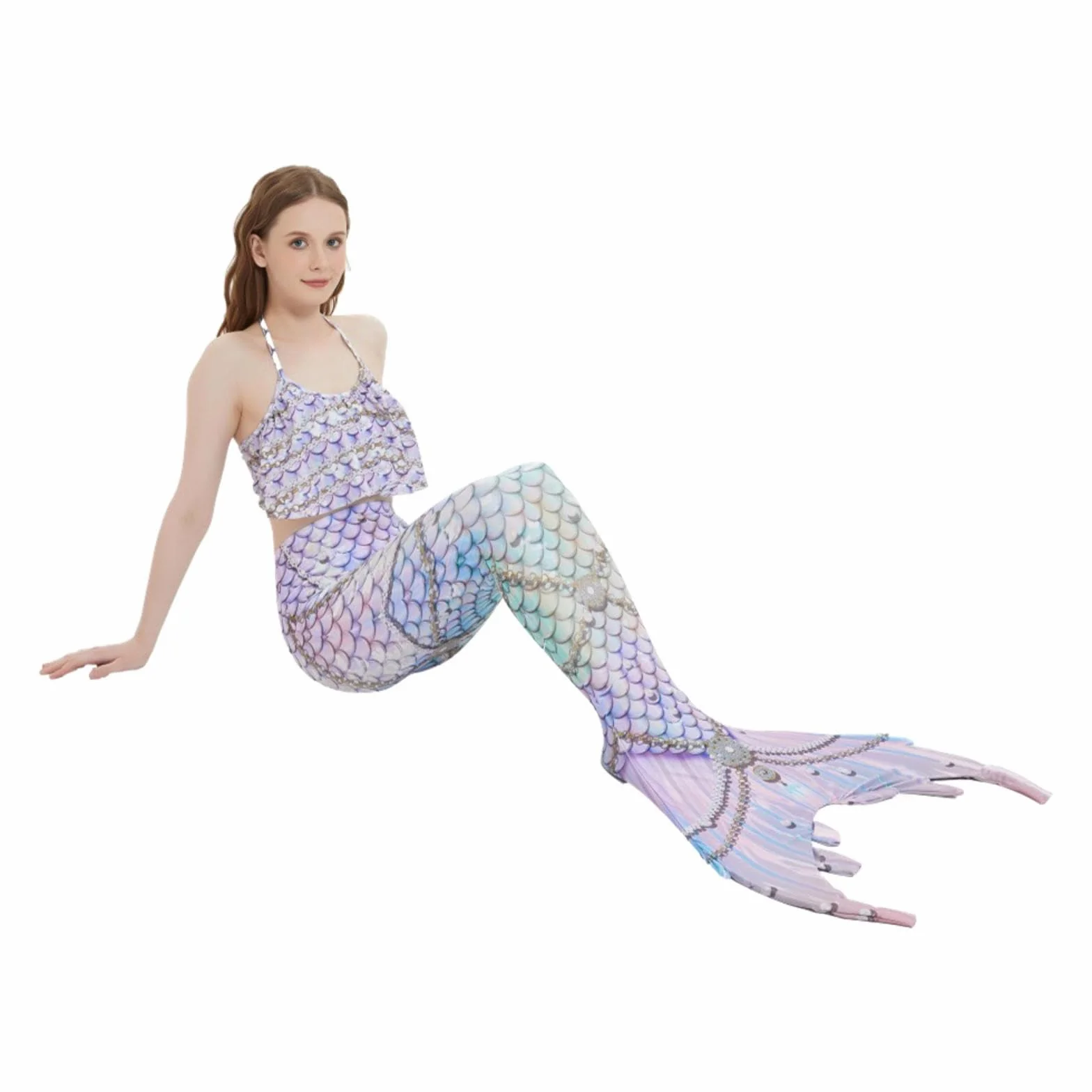 Lindo Conjunto para Niñas Patrones Divertidos Piscina y Mar