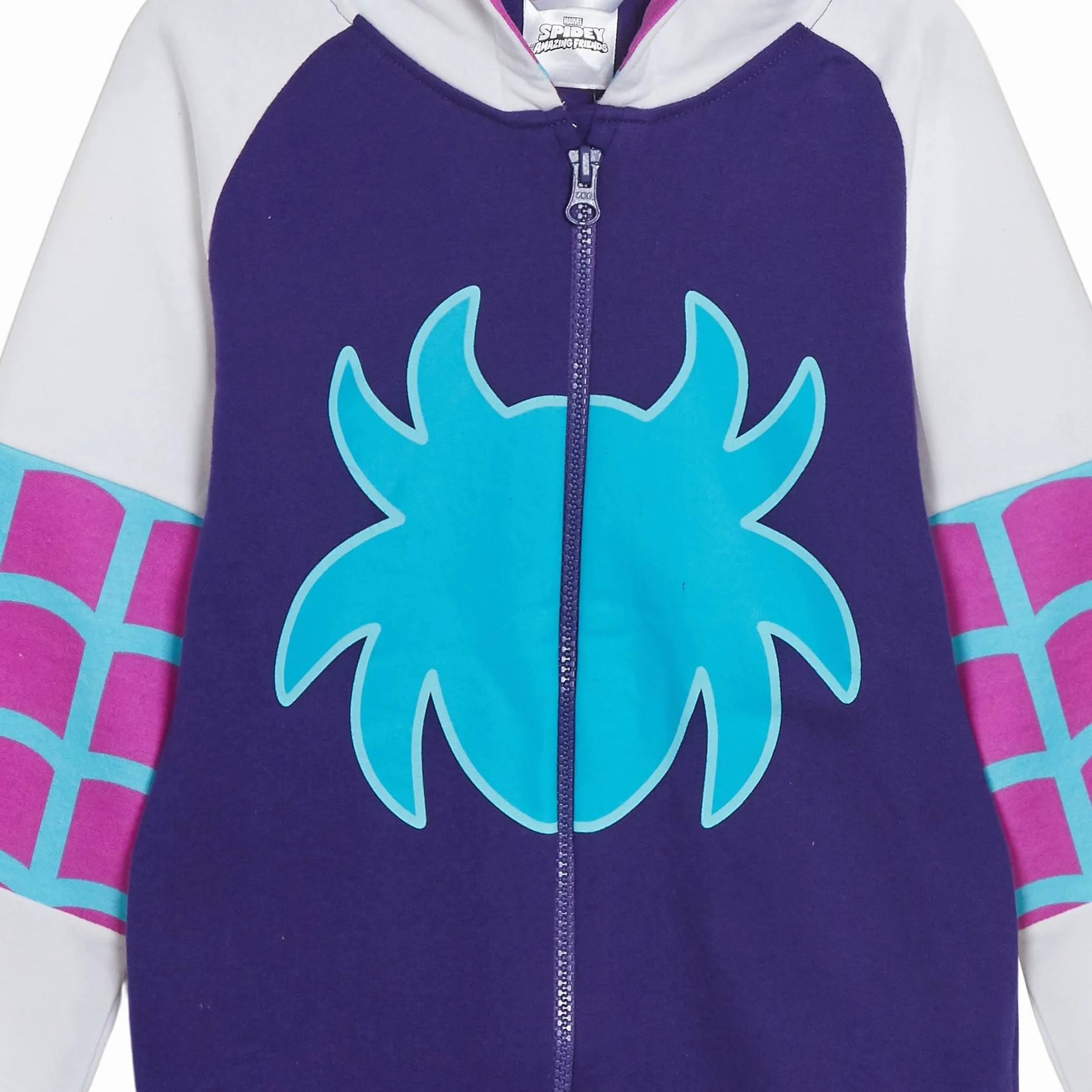 Sudadera con capucha y cremallera Spidey and His Amazing Friends Miles Morales Ghost Spider Spidey para niños