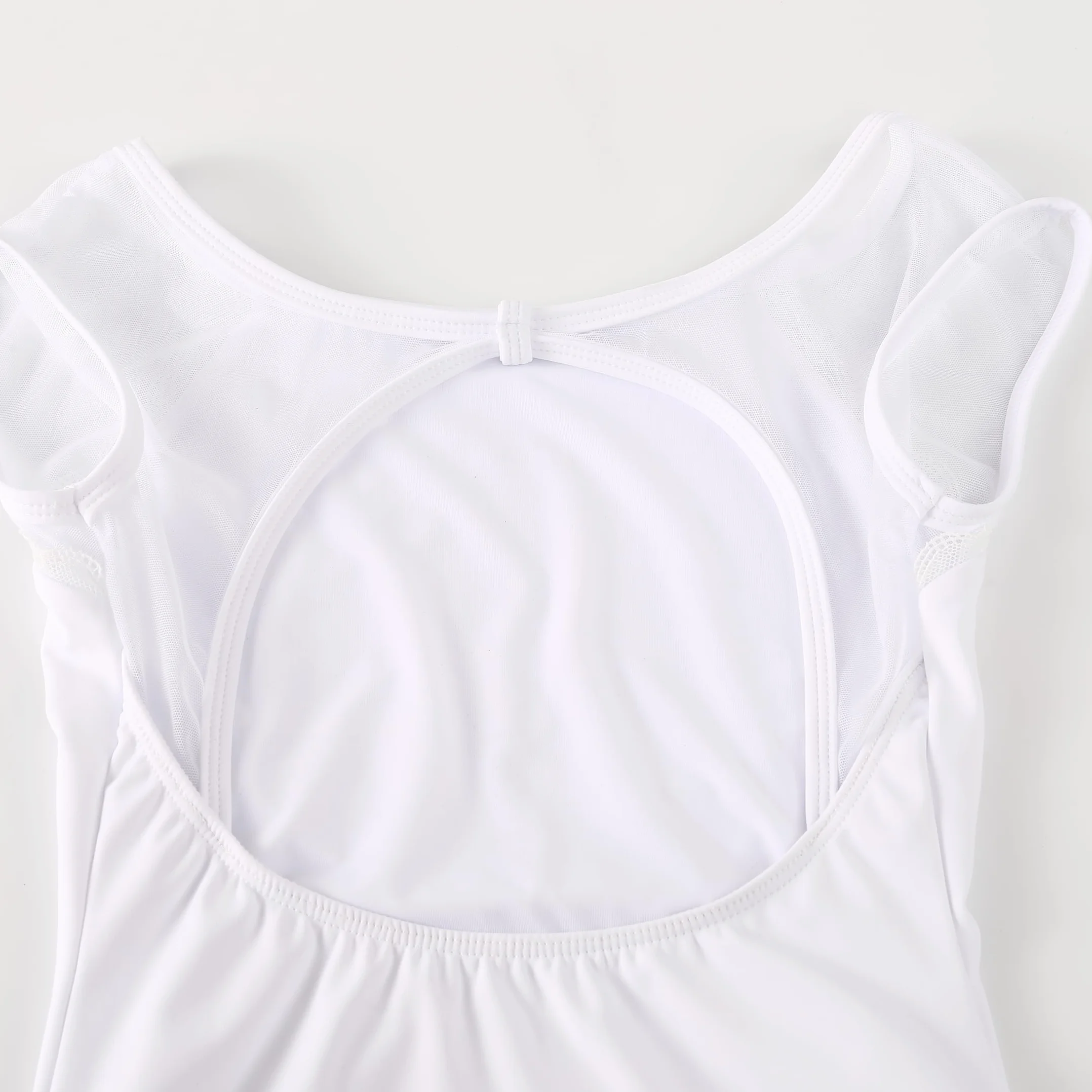 HIPPOSEUS Maillot de Danza para Niña Patchwork de Malla Leotardo de Ballet