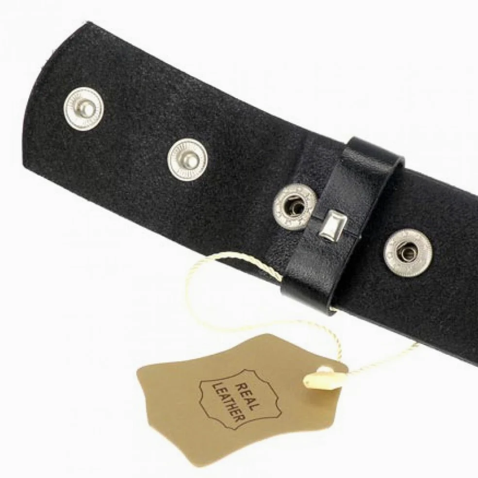 Hebilla Cinturón Negro, completamente (Piel, precio Bang., negro