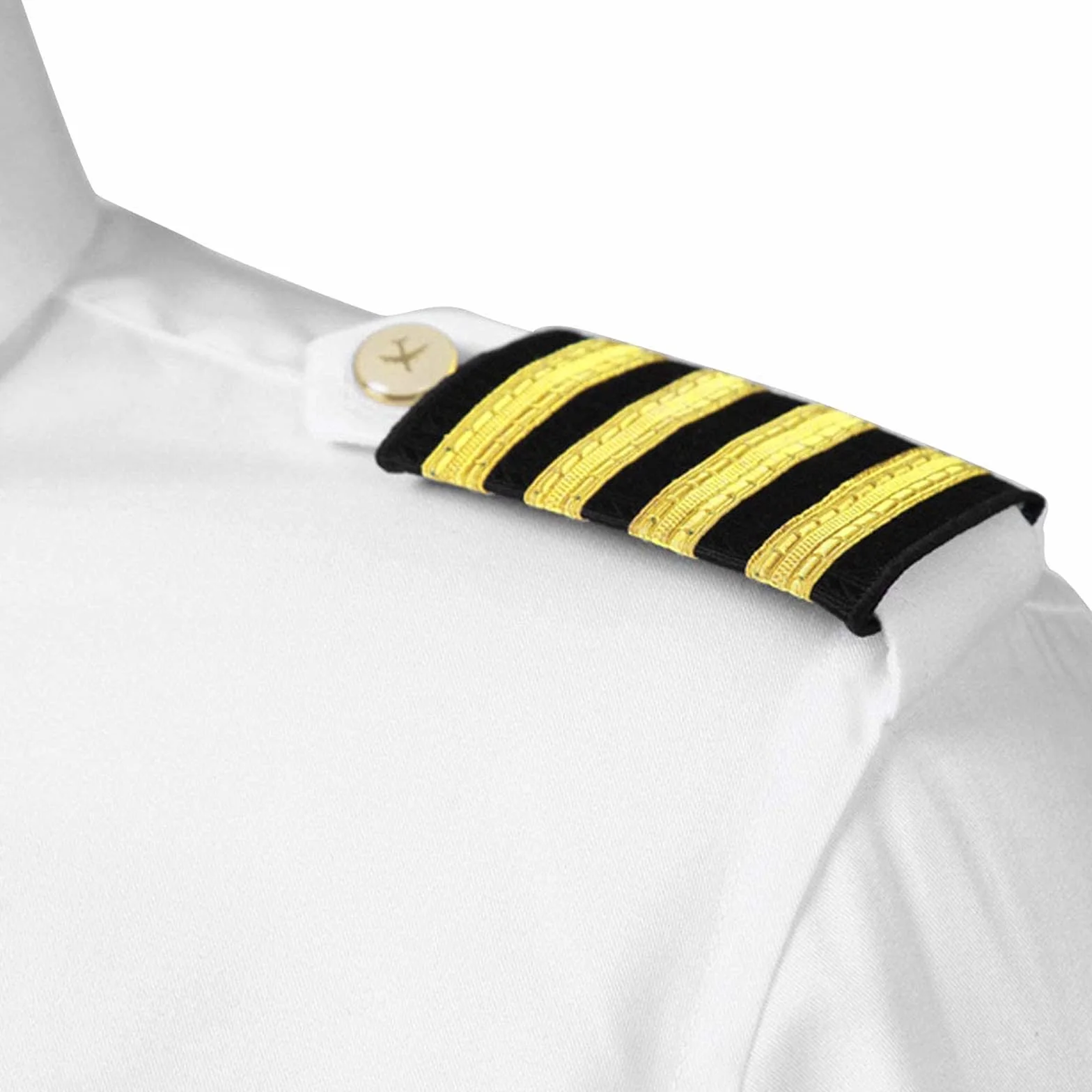 ZUYPSK Uniforme de piloto charreteras piloto tradicional aviador profesional charreteras charreteras insignia con rayas doradas