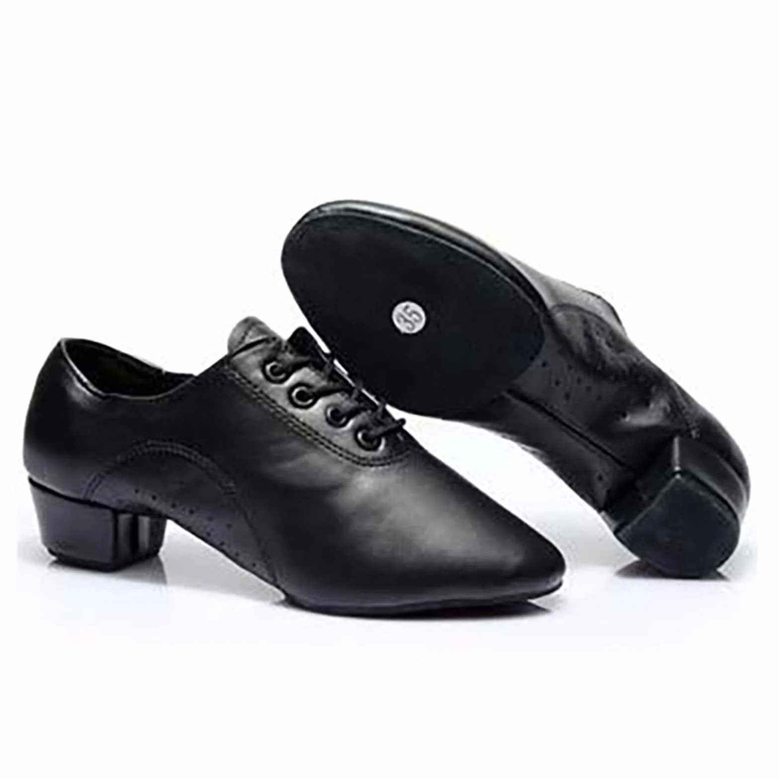 Zapatos de baile latinos de cuero para hombre