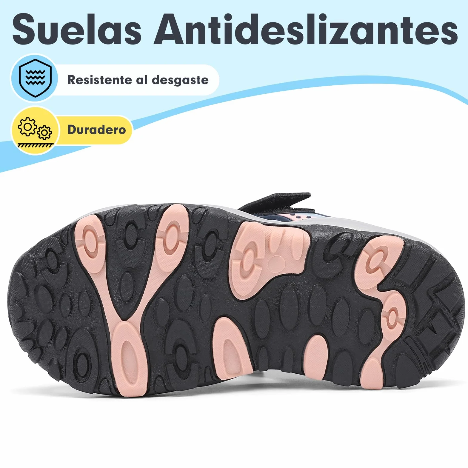 Mishansha Sandalias Deportivas niños Verano Zapatos al Aire Libre Transpirable Punta Cerradas 24-39 EU