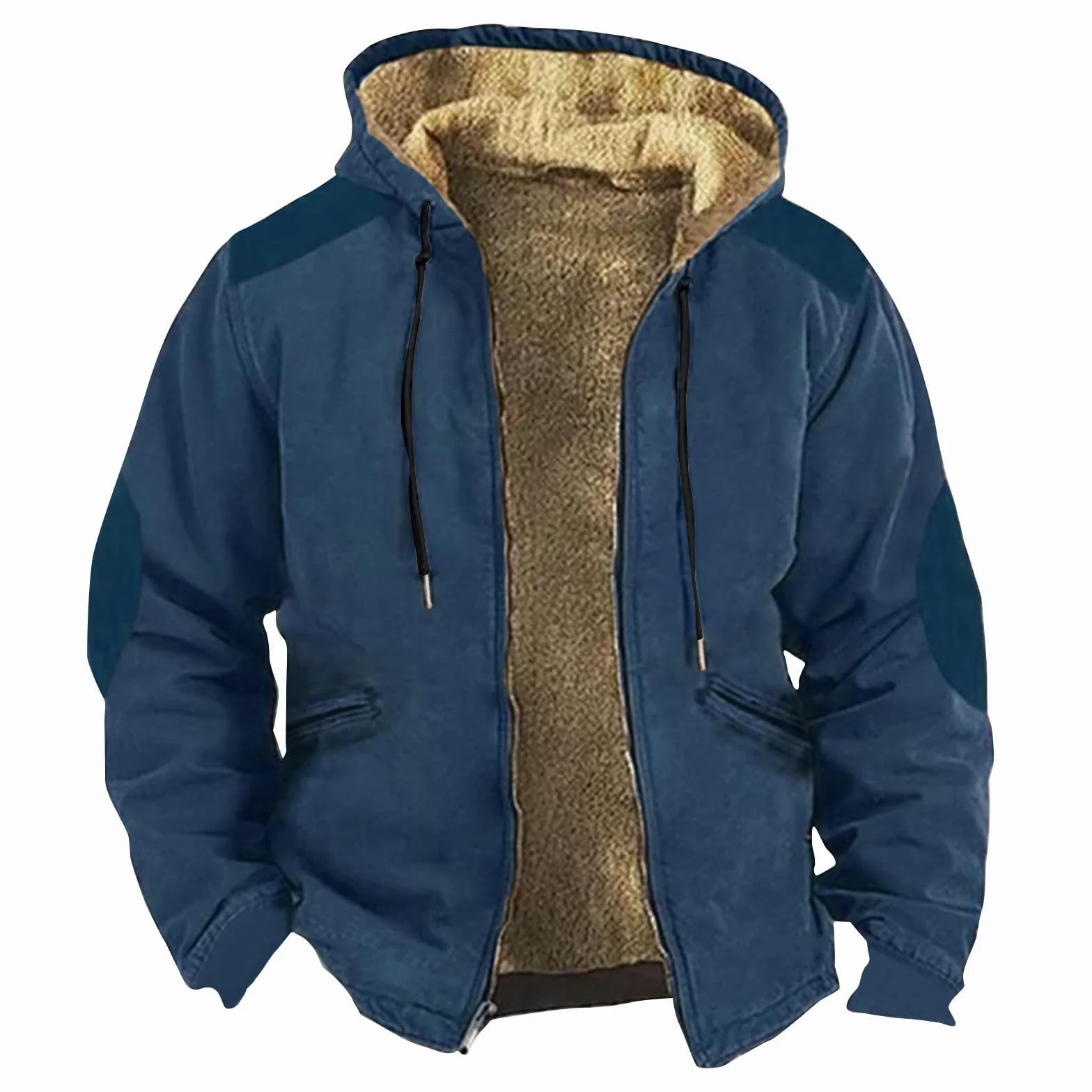 Parka Hombre Invierno Polar Chaqueta Talla Grande Deportiva