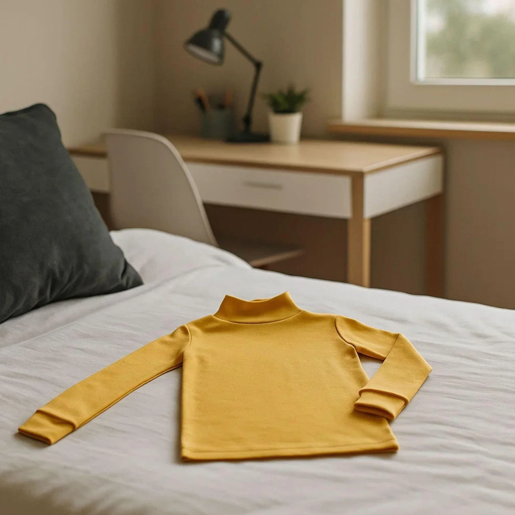Camiseta SEMICISNE NIÑOS Niñas Amarillo