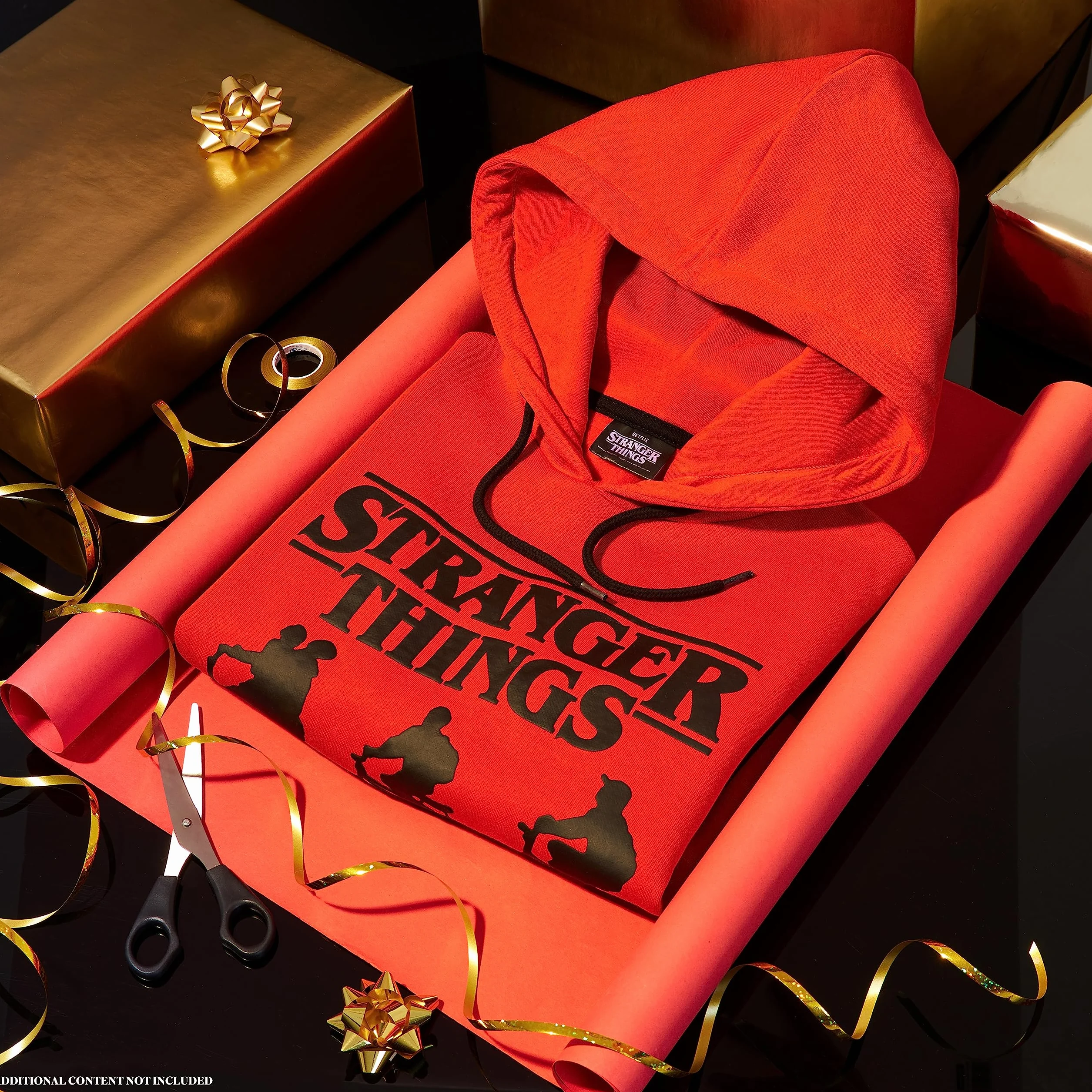 Stranger Things Sudadera Capucha Niña 11-12 Años Rojo Negro